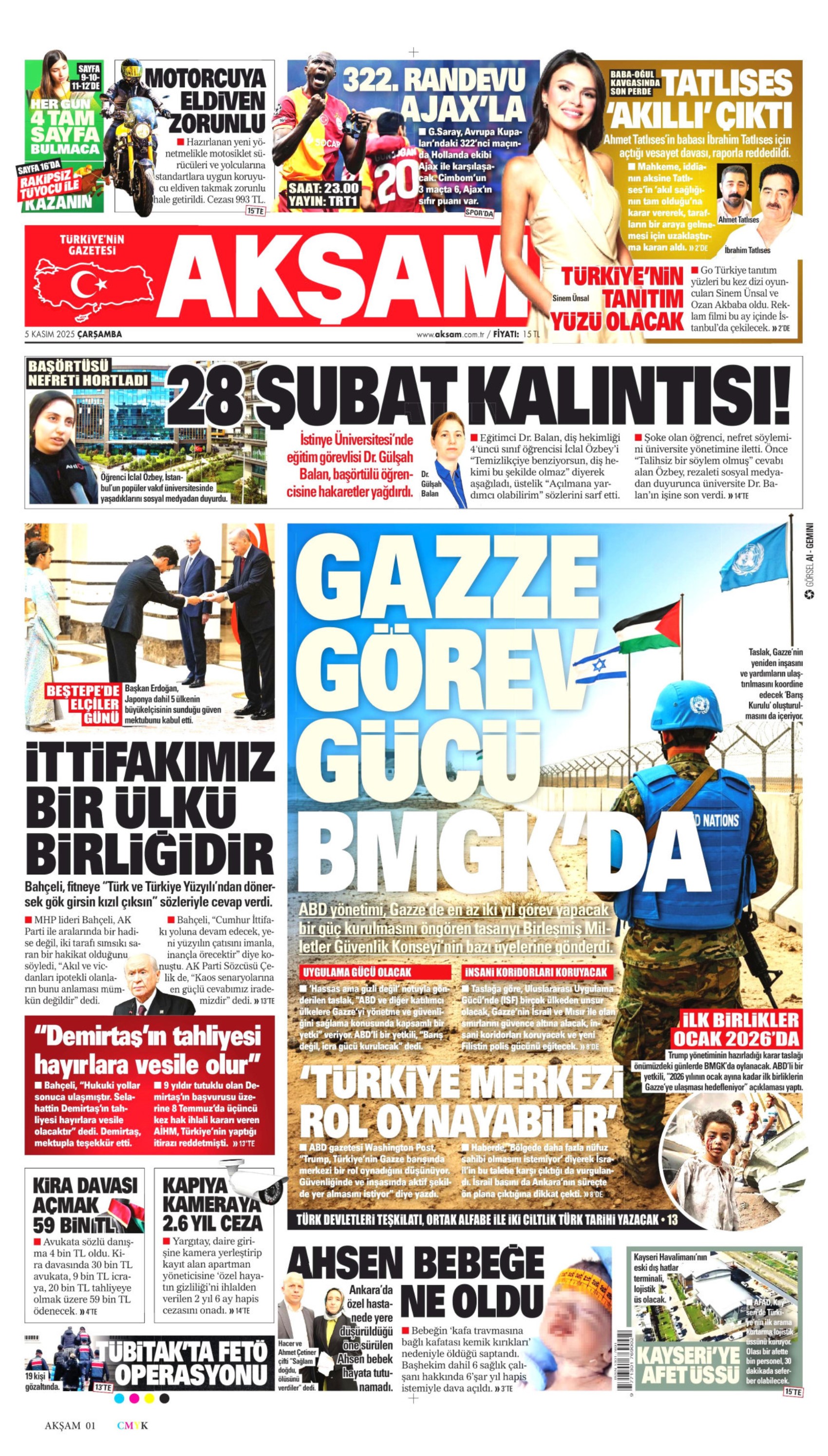 5 Kasım 2025 gazete manşetleri: Gazeteler, Bahçeli'nin Demirtaş çıkışını nasıl gördü?