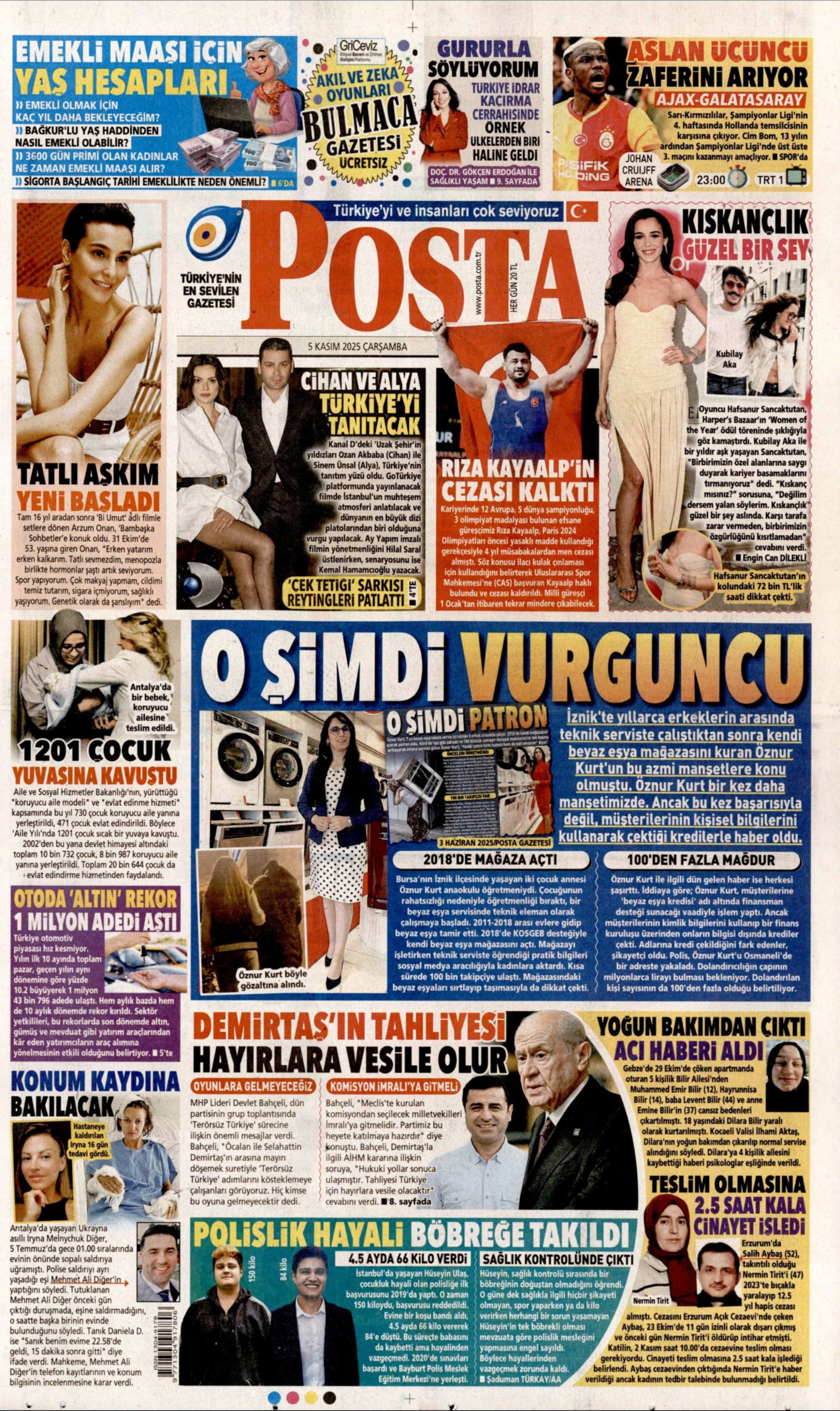 5 Kasım 2025 gazete manşetleri: Gazeteler, Bahçeli'nin Demirtaş çıkışını nasıl gördü?