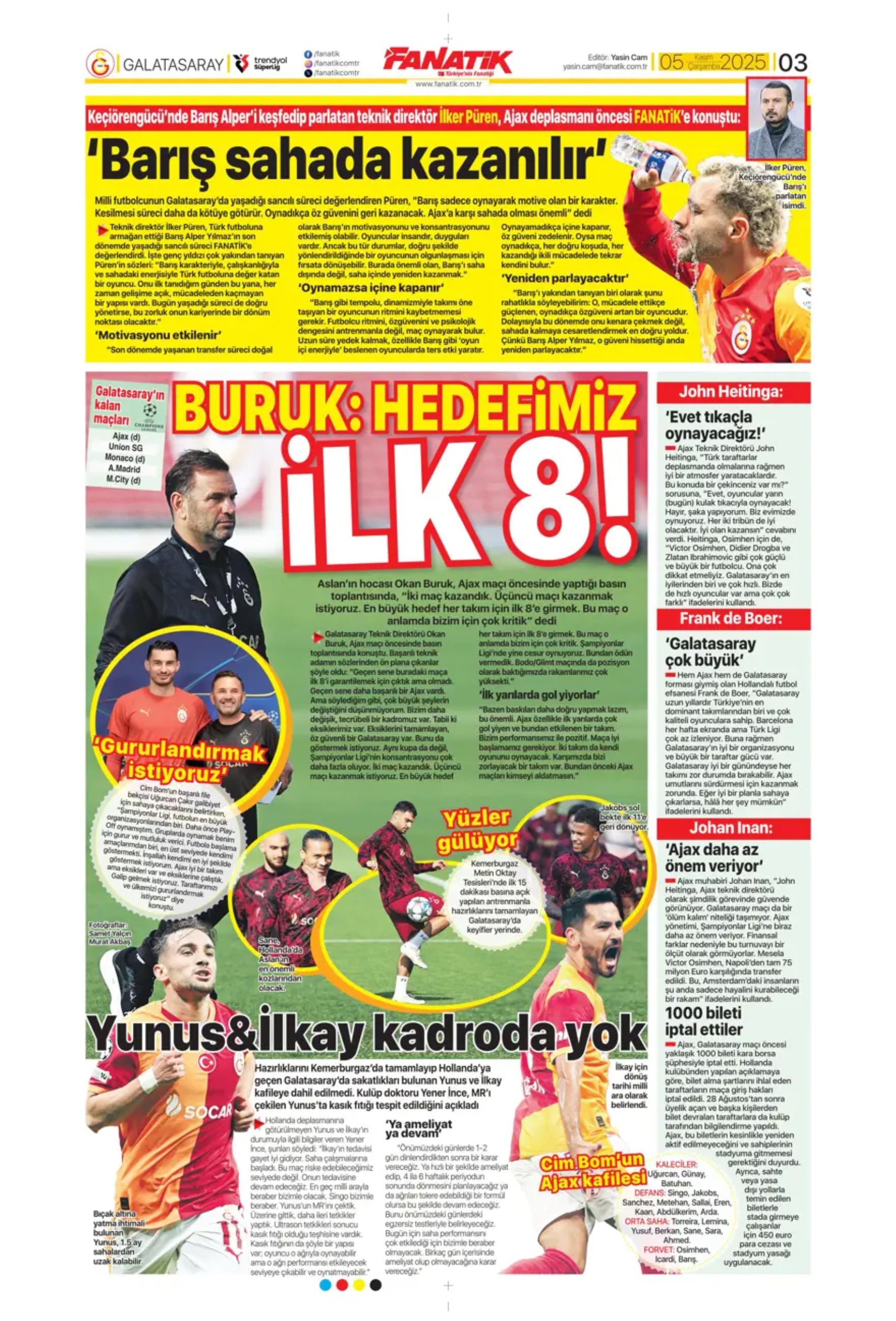 Sporda günün manşetleri... Beşiktaş'ta 141 milyon euroluk fiyasko