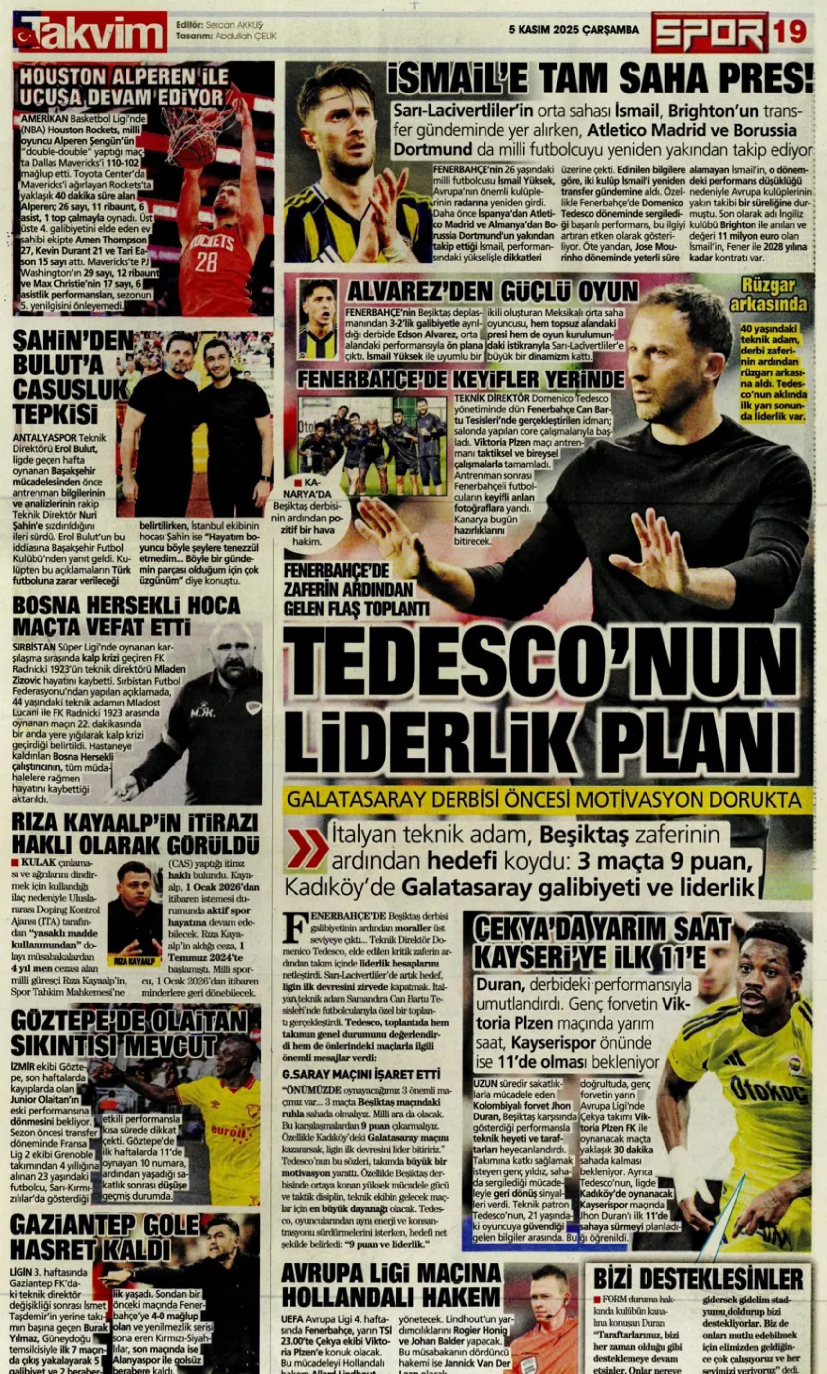 Sporda günün manşetleri... Beşiktaş'ta 141 milyon euroluk fiyasko