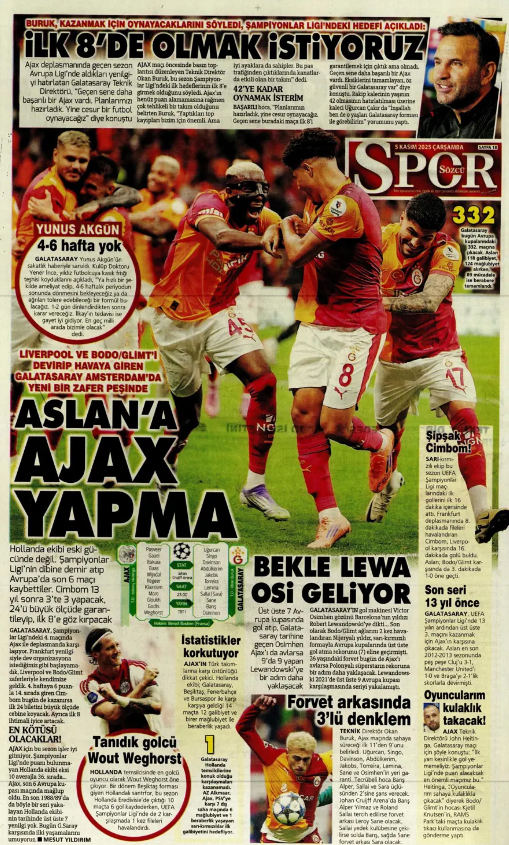 Sporda günün manşetleri... Beşiktaş'ta 141 milyon euroluk fiyasko