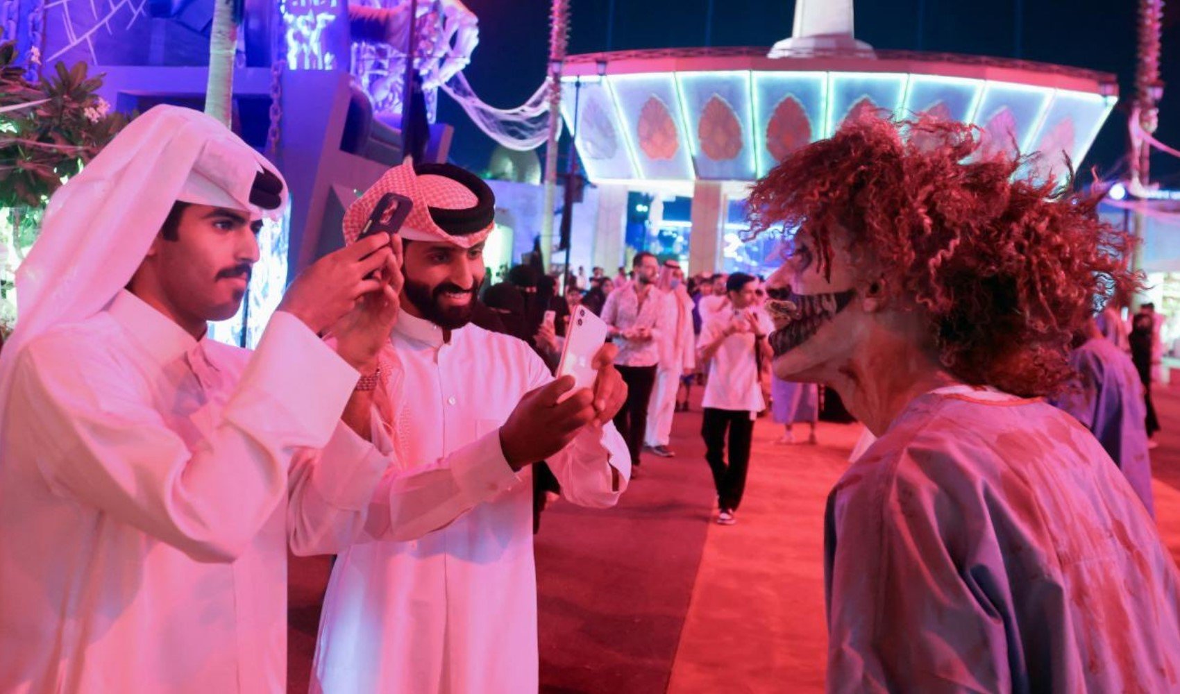 Suudi Arabistan'da Cadılar Bayramı kutlandı