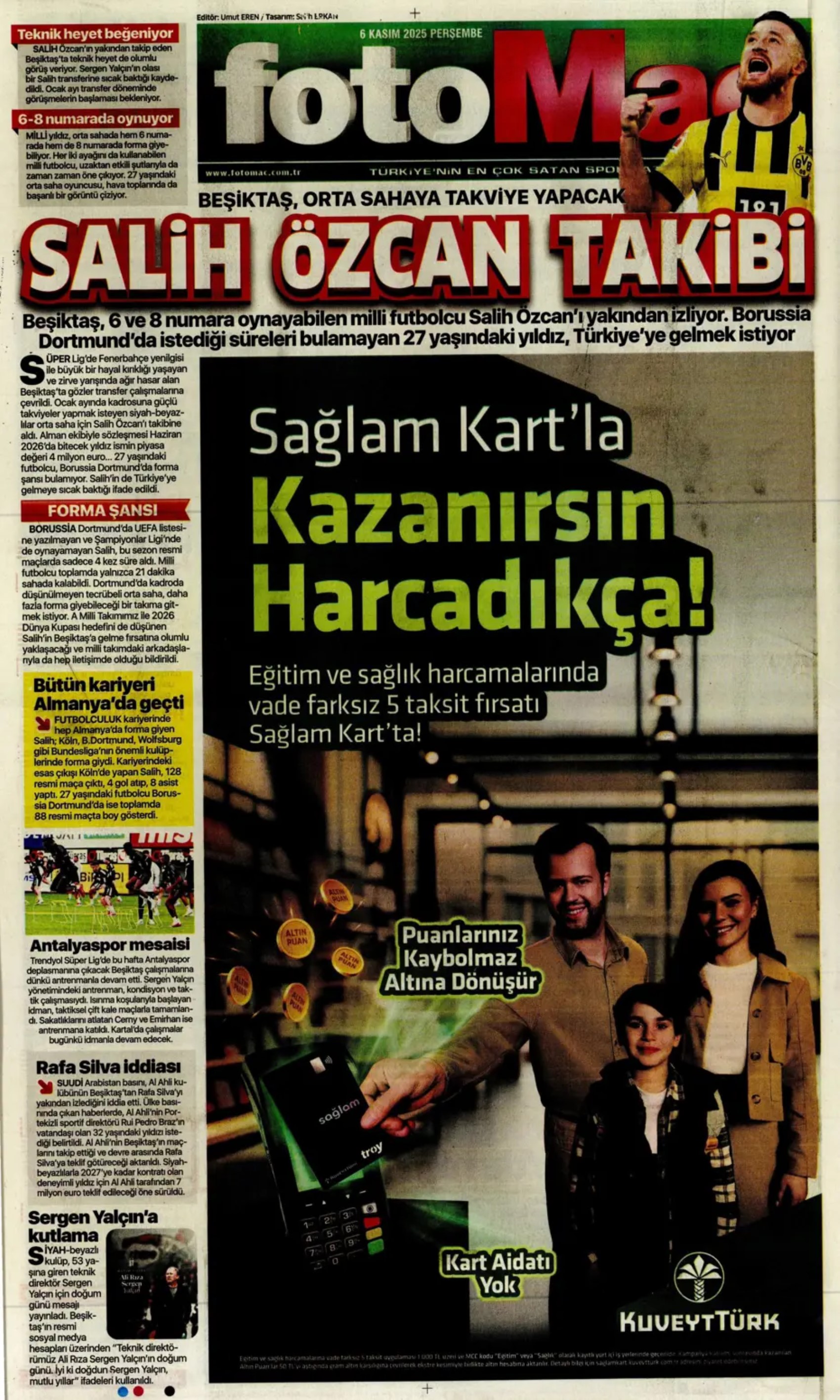 Sporda günün manşetleri... Devler Ligi'nde maskeli balo