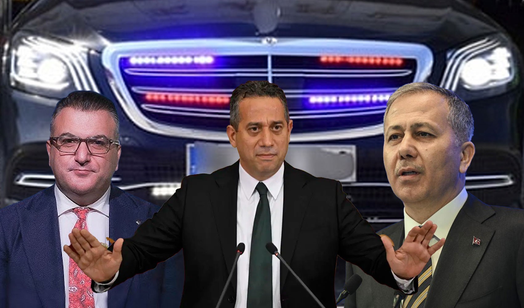 Ali Mahir Başarır çakarlı araç kullanan 5 gazetecinin adını verdi