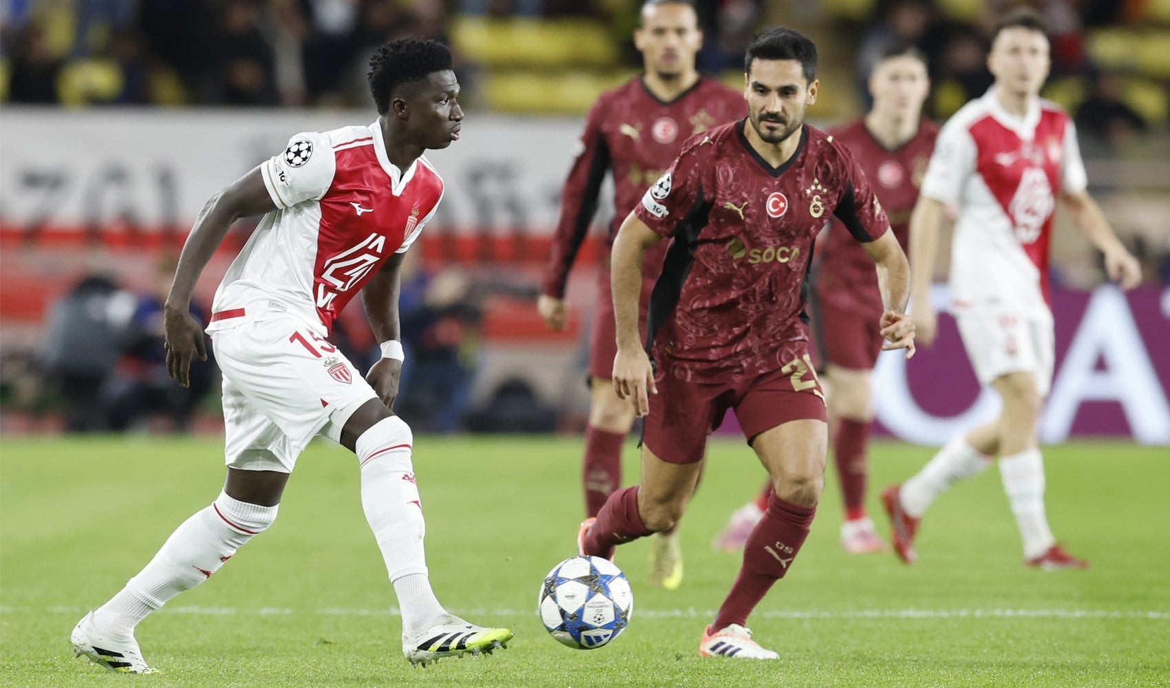 Galatasaray, Devler Ligi'nde Monaco deplasmanında mağlup oldu: Gol ikinci yarıda geldi