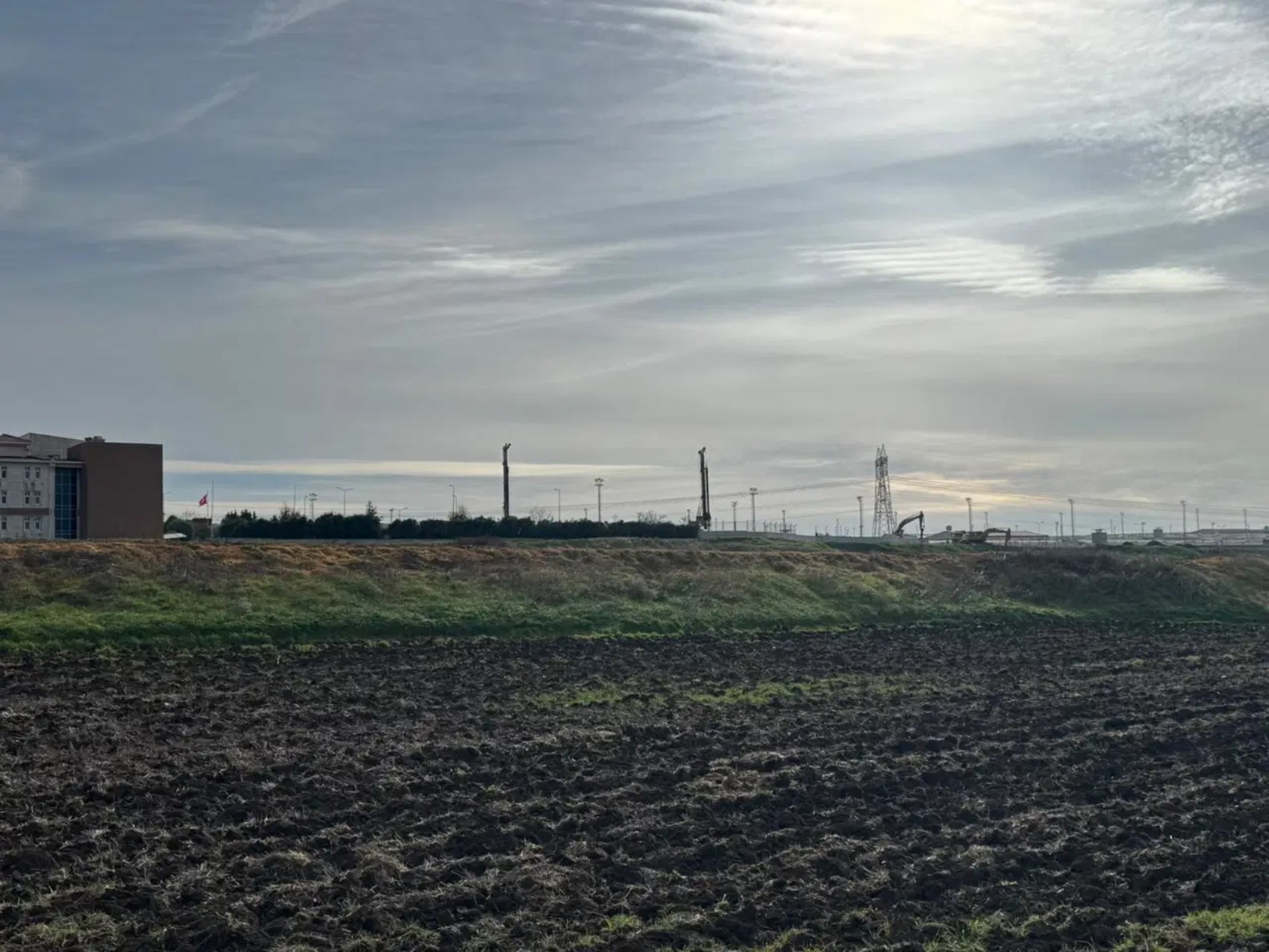 Silivri Cezaevi'ne yapılacak duruşma salonunun inşaatından ilk görüntüler