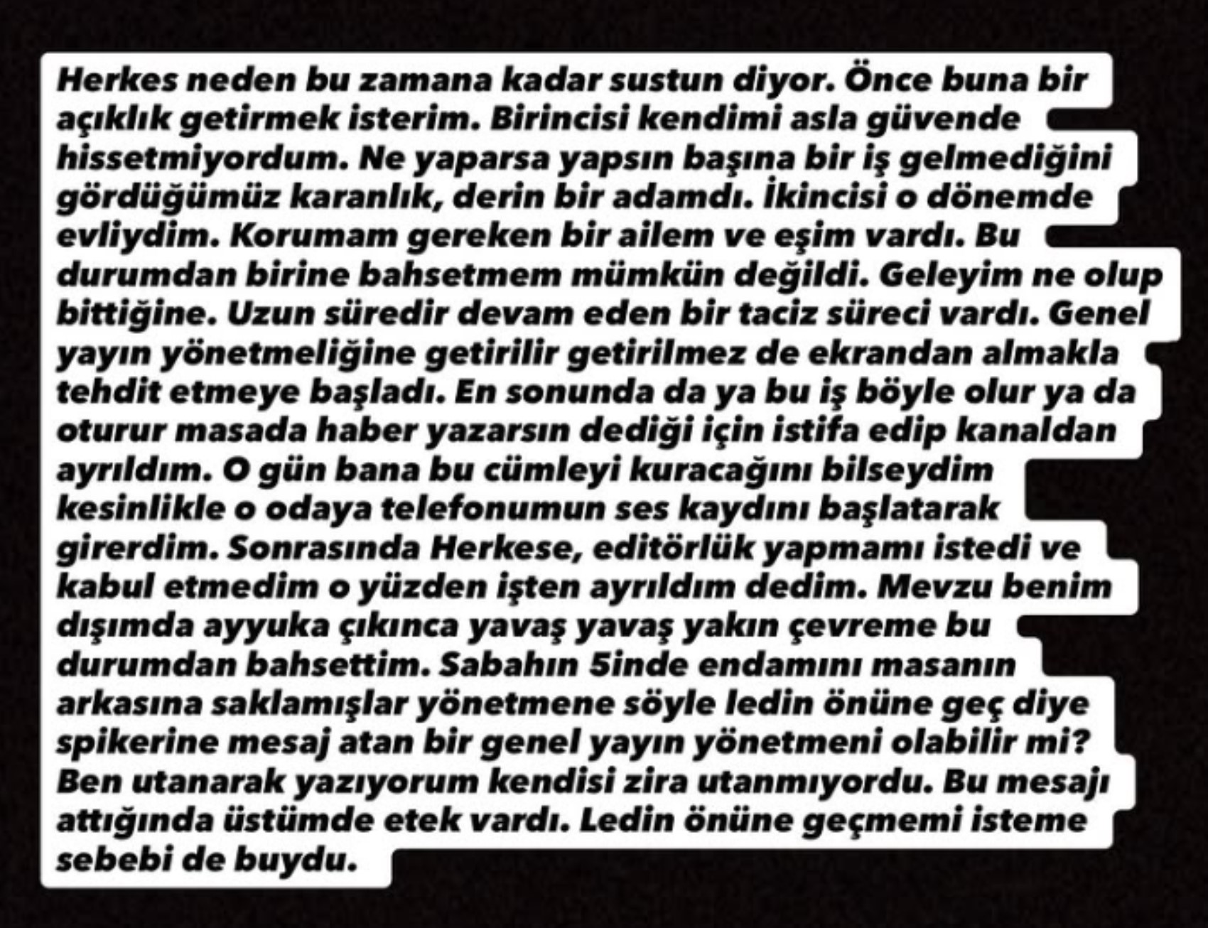 Eski Habertürk spikeri Nur Köşker'den Mehmet Akif Ersoy hakkında bomba iddialar! 'Çok uzun süreli bir taciz süreci var'