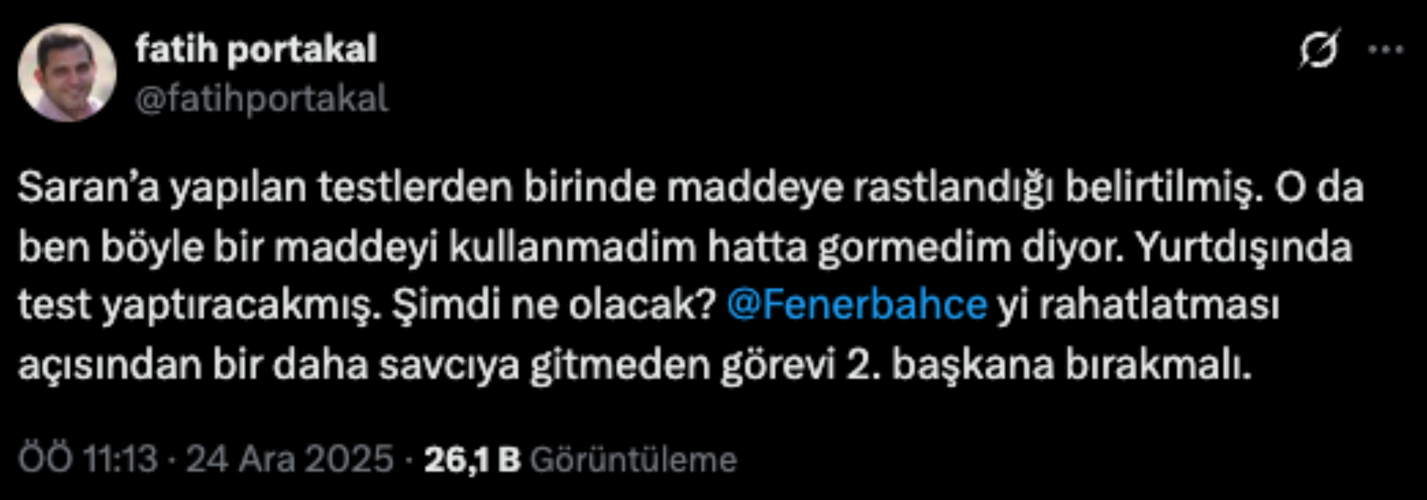 Fatih Portakal'dan Sadettin Saran çıkışı! Sosyal medyada anket açtı