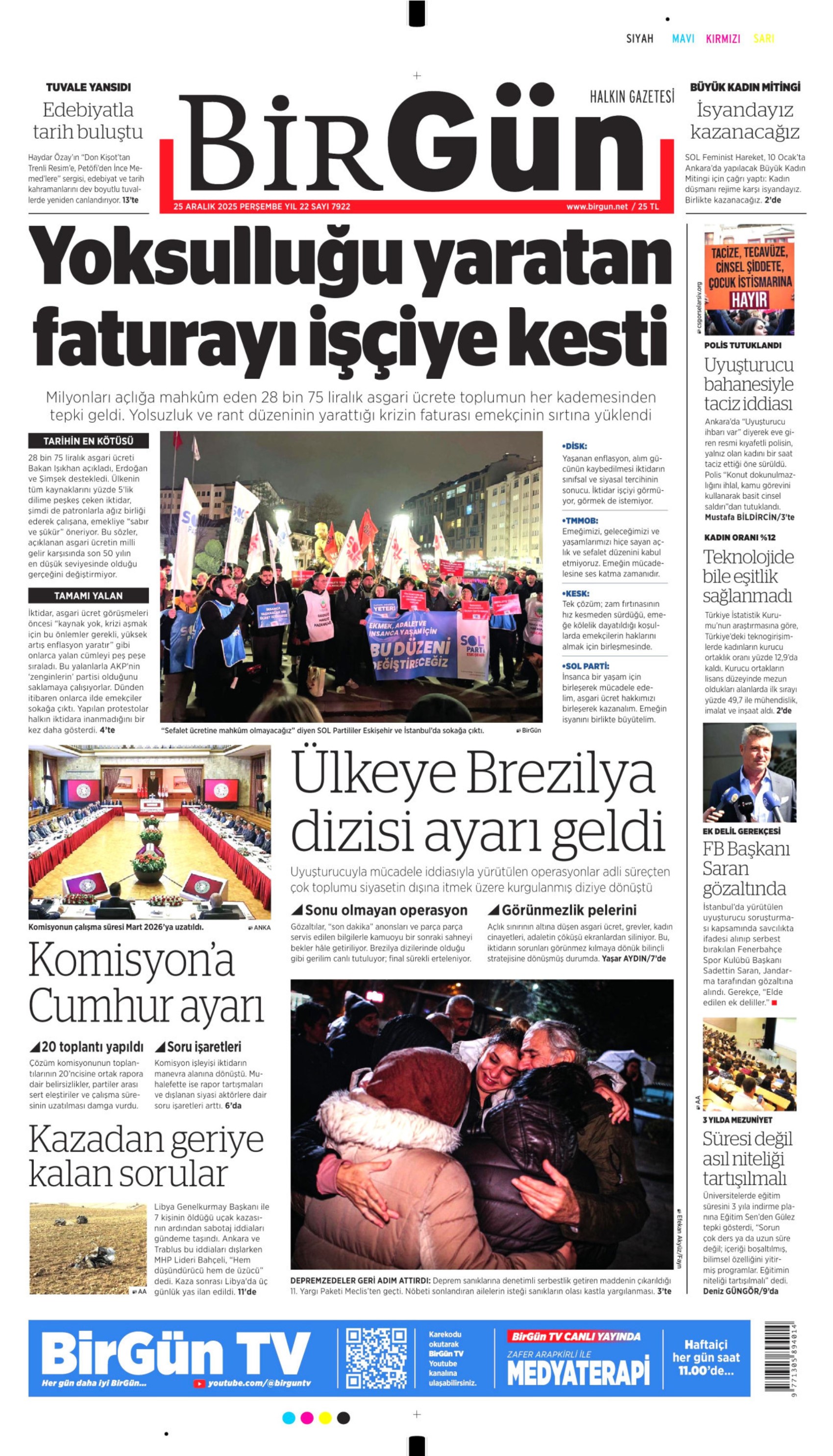 25 Aralık 2025 gazete manşetleri: Gazeteler, Sadettin Saran'ın gözaltına alınmasını nasıl gördü?