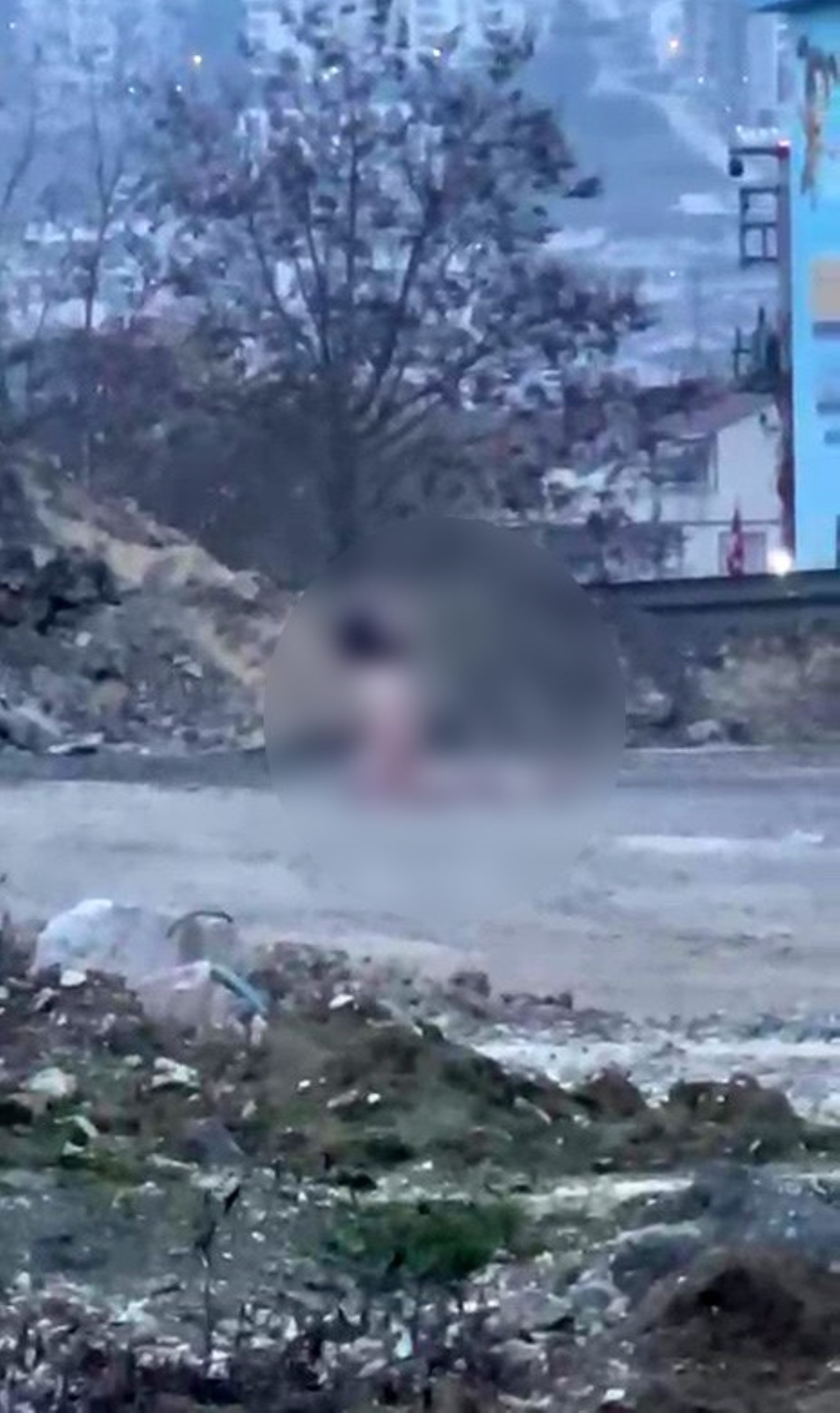 Köprü altında 'çıplak şahıs' vakası