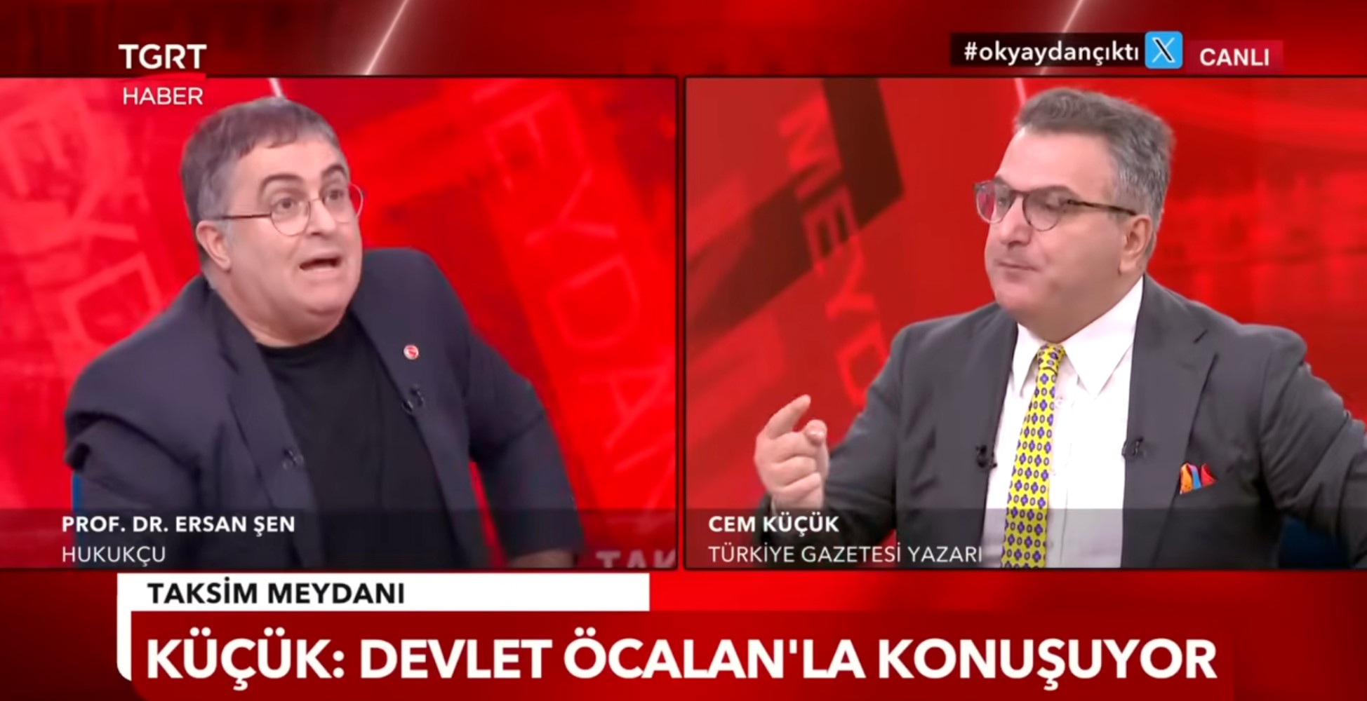 Yandaş kanalda tansiyon yükseldi: Ersan Şen ve Cem Küçük arasında İmralı kavgası