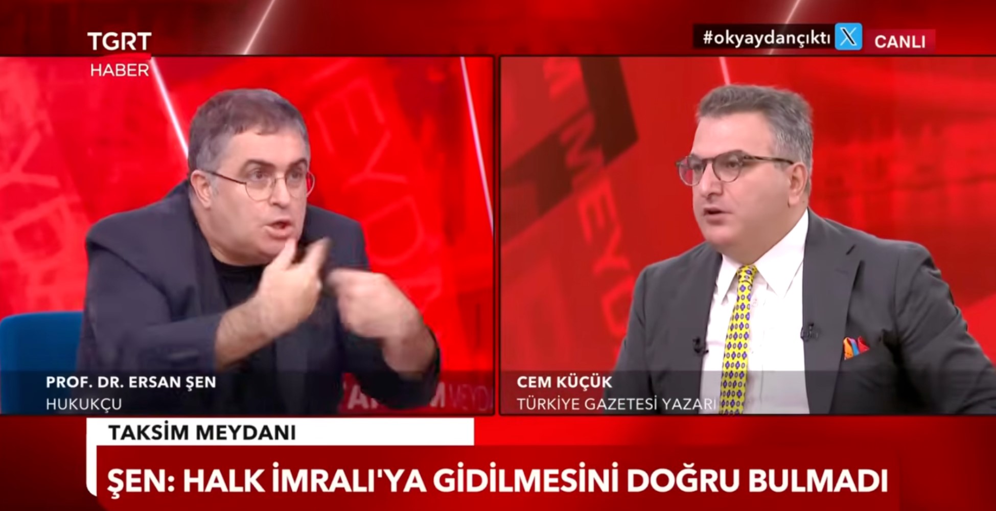 Yandaş kanalda tansiyon yükseldi: Ersan Şen ve Cem Küçük arasında İmralı kavgası