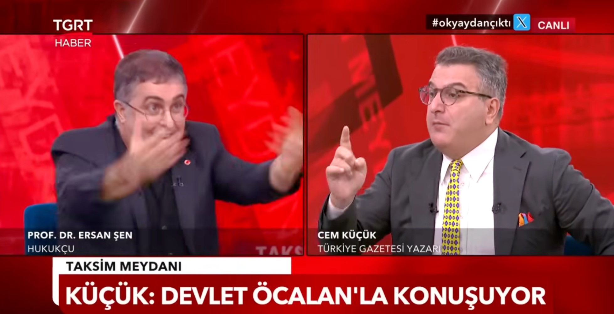 Yandaş kanalda tansiyon yükseldi: Ersan Şen ve Cem Küçük arasında İmralı kavgası