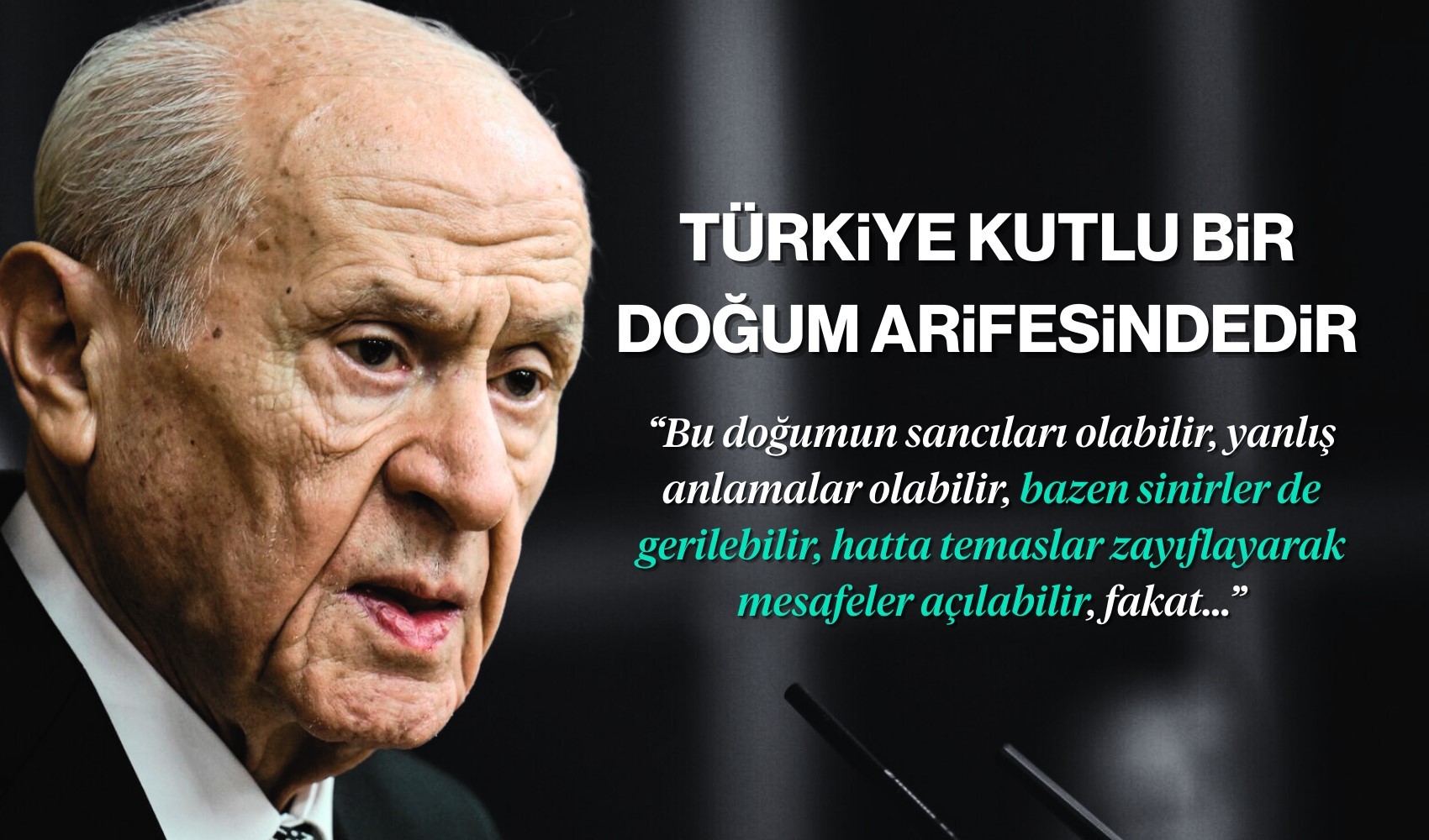 Bahçeli, şehit aileleri ve gazilere seslendi