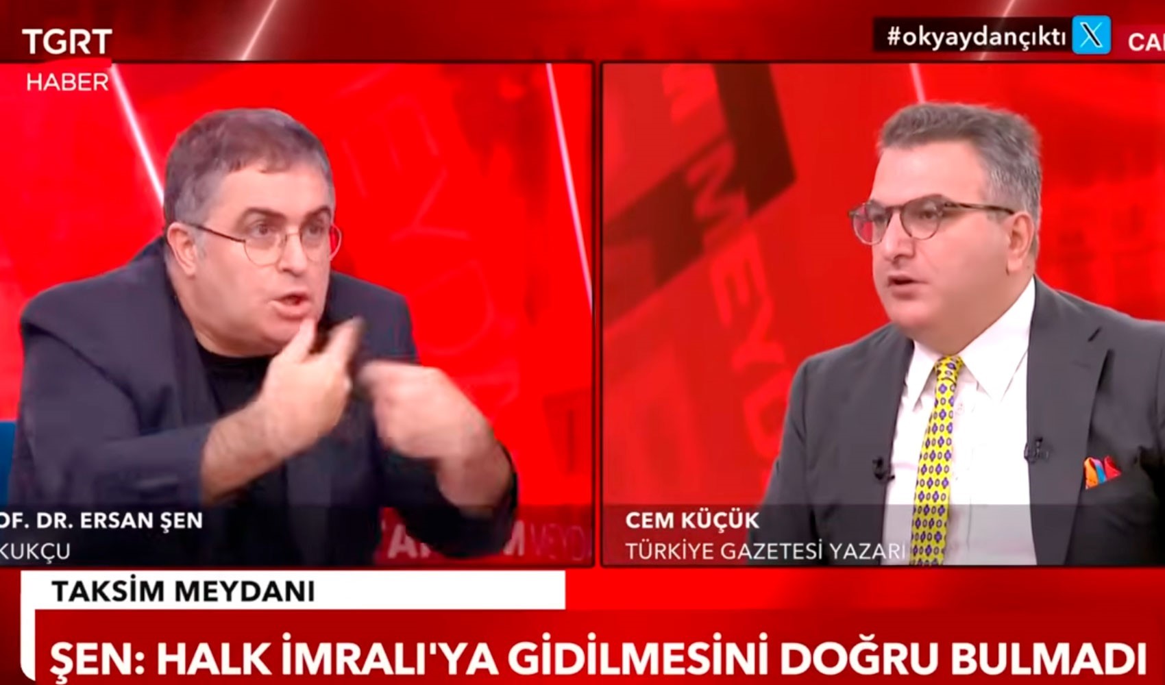 Yandaş kanalda tansiyon yükseldi: Ersan Şen ve Cem Küçük arasında İmralı kavgası