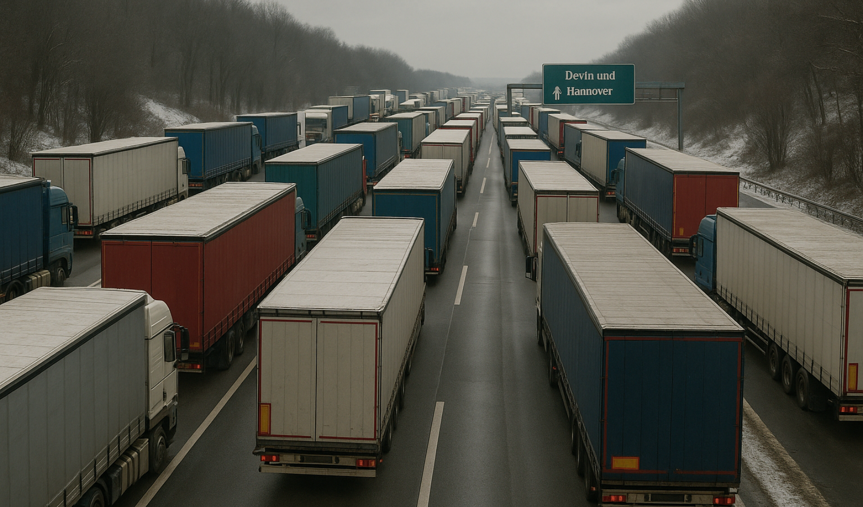 La carenza di camionisti in Germania minaccia la catena di approvvigionamento