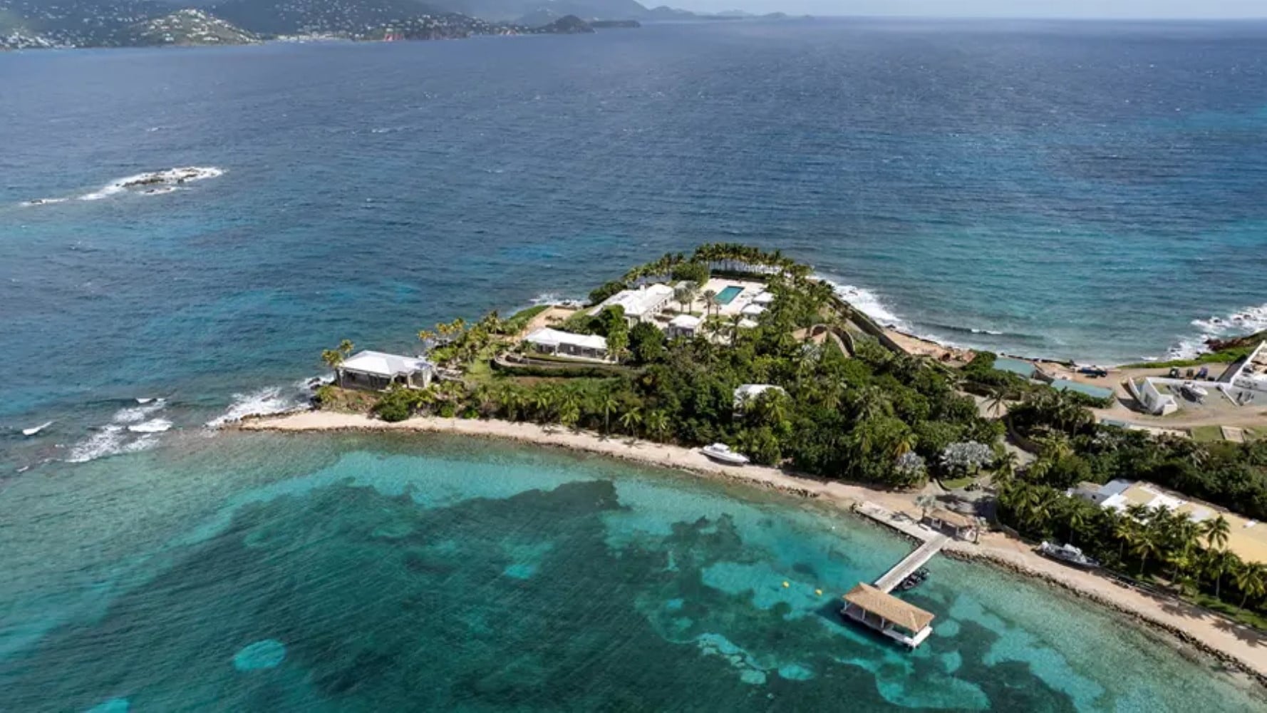 Epstein skandalının yaşandığı adadan ilk fotoğraflar! 'Tüyler ürpertici manzara'