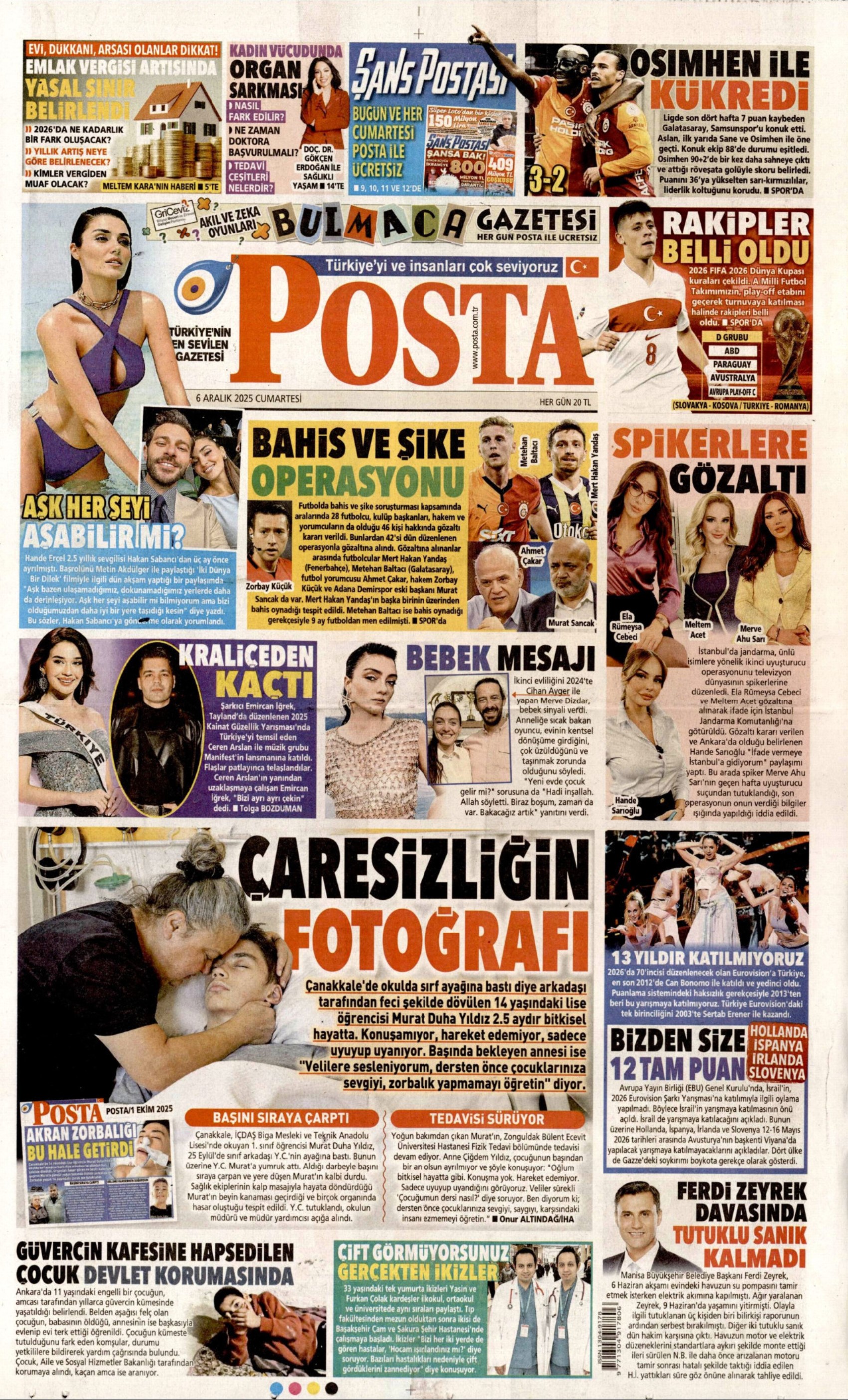 46 kişi gözaltına alınmıştı: Gazeteler, bahis skandalında 2. dalga operasyonunu nasıl gördü? (6 Aralık 2025 gazete manşetleri)