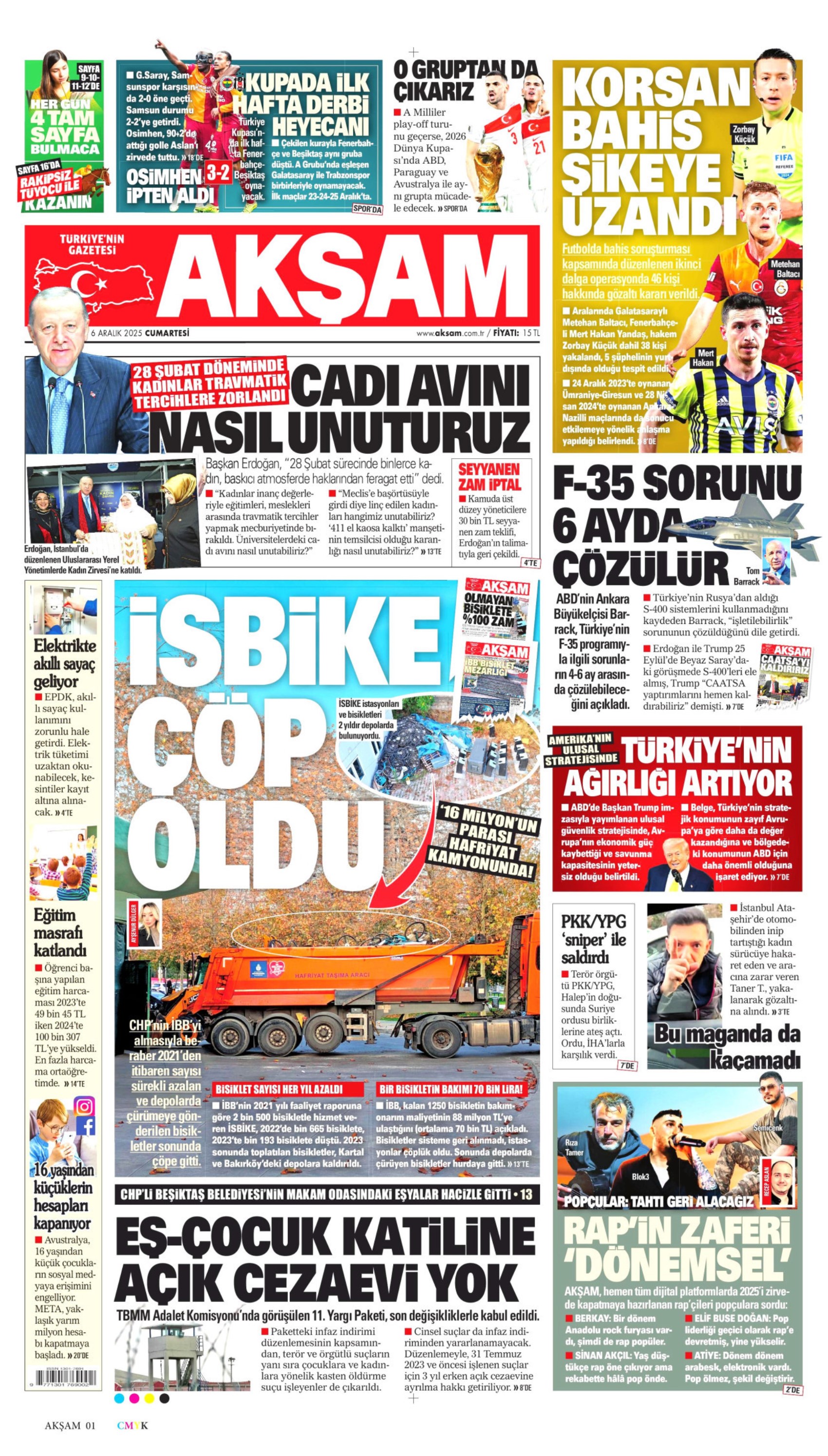 46 kişi gözaltına alınmıştı: Gazeteler, bahis skandalında 2. dalga operasyonunu nasıl gördü? (6 Aralık 2025 gazete manşetleri)