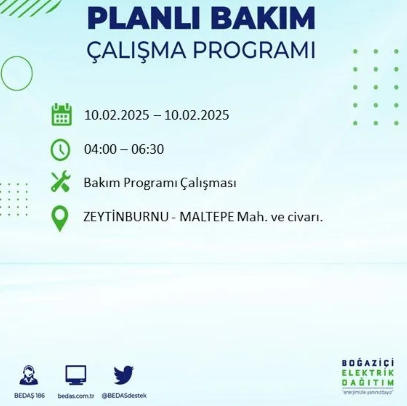 BEDAŞ açıkladı... İstanbul'da elektrik kesintisi: 10 Şubat'ta hangi mahalleler etkilenecek?