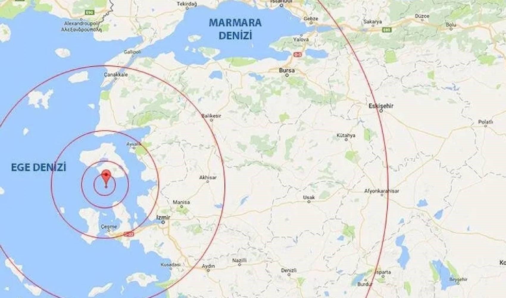 Ege Denizi sallanmaya devam ediyor: 20 dakikada 3 deprem!