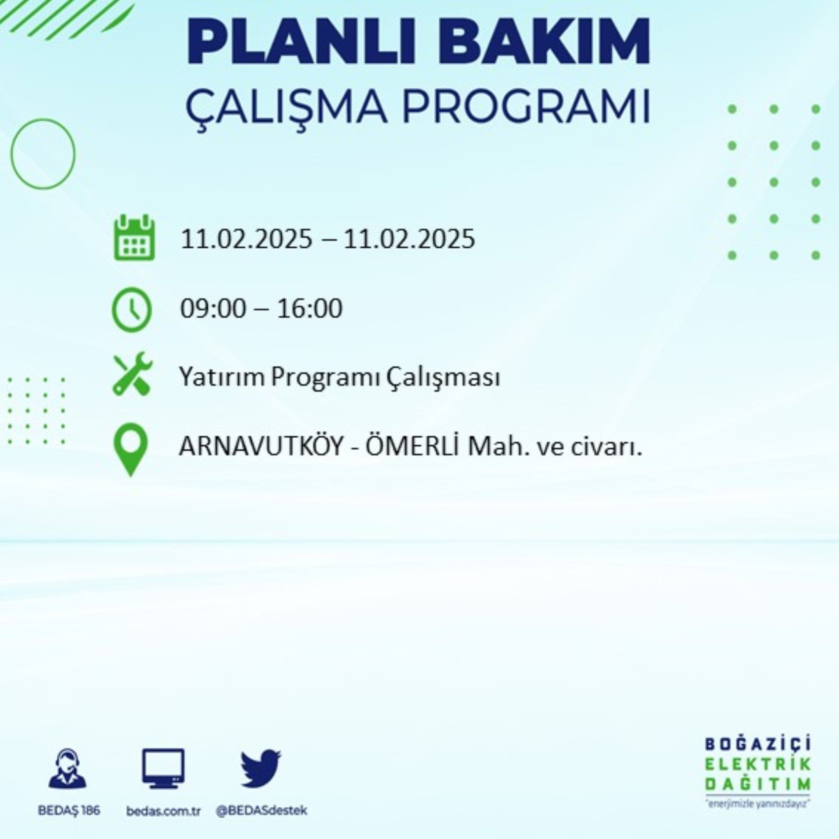 BEDAŞ açıkladı... İstanbul'da elektrik kesintisi: 11 Şubat'ta hangi mahalleler etkilenecek?