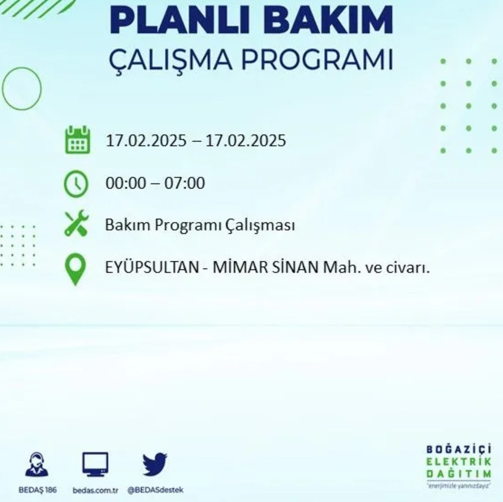 BEDAŞ açıkladı... İstanbul'da elektrik kesintisi: 17 Şubat'ta hangi mahalleler etkilenecek?