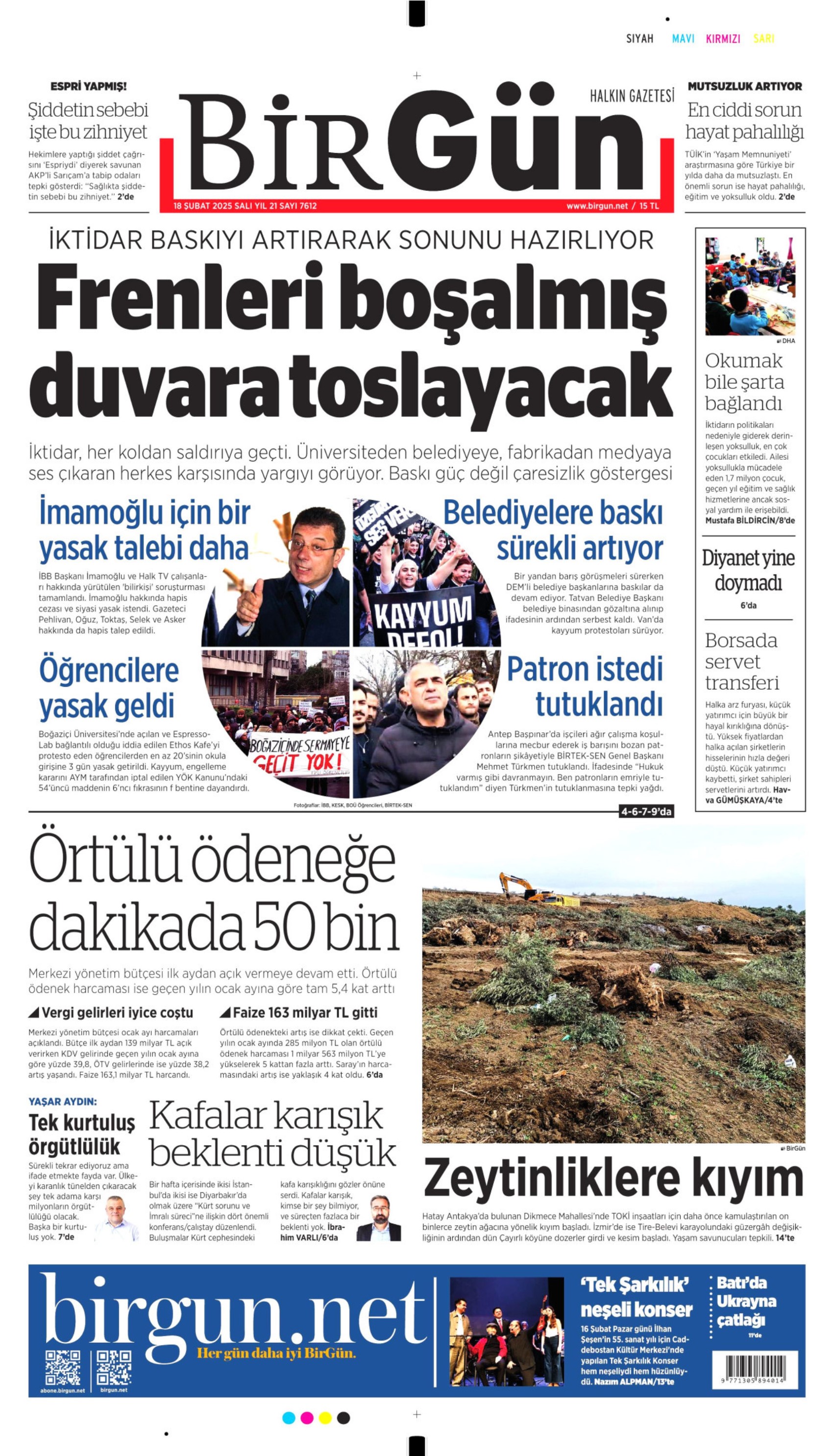 Prime pagine dei giornali del 18 febbraio: la corsa è iniziata prima delle urne