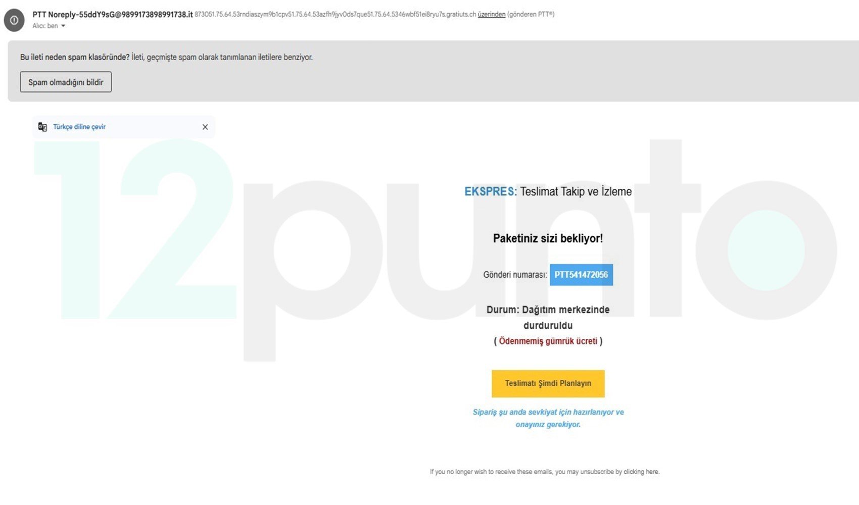 Gelen kargo mesajı tuzak olabilir: PTT ve UPS adıyla mail gönderiyorlar