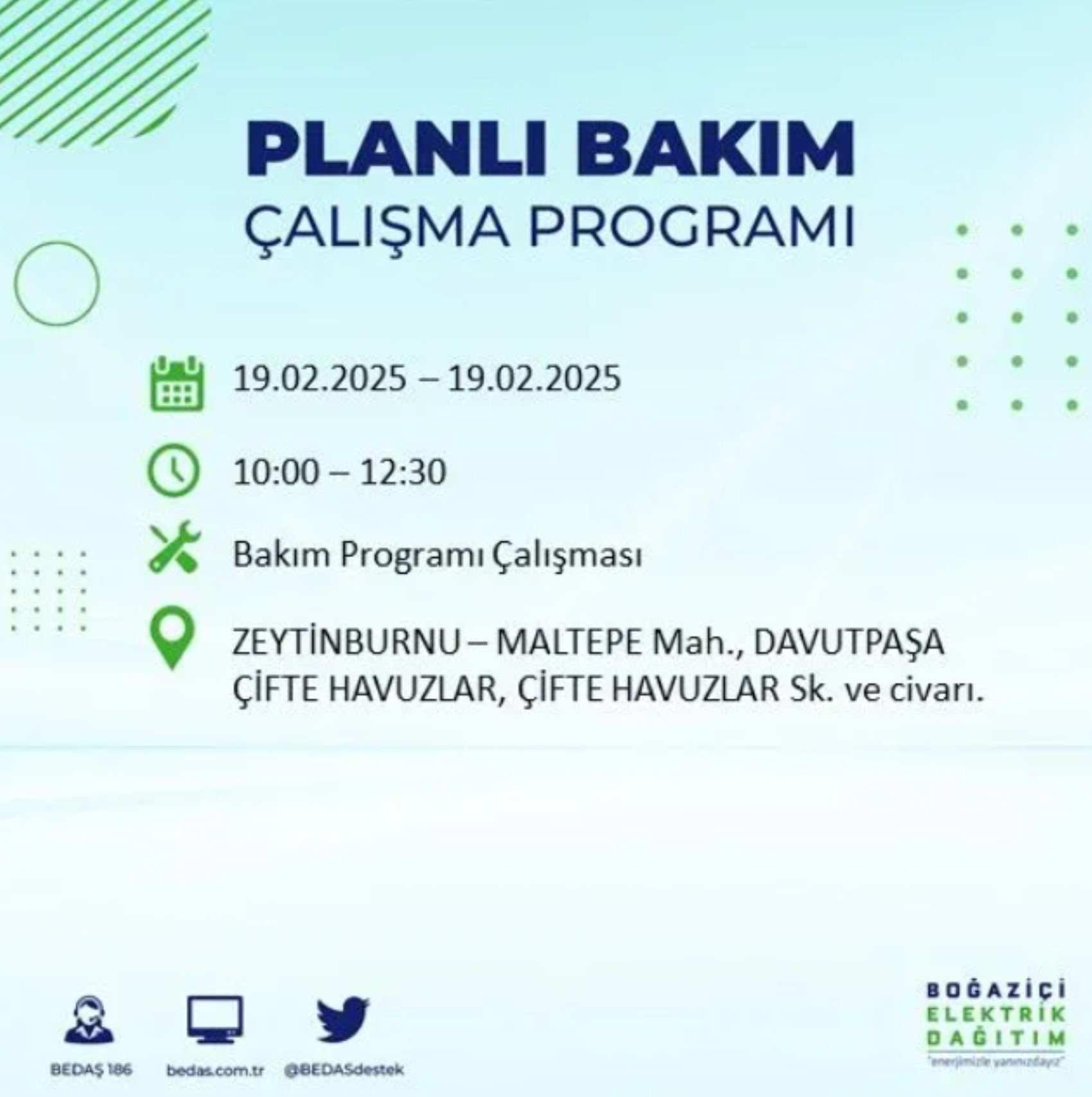 BEDAŞ açıkladı... İstanbul'da elektrik kesintisi: 19 Şubat'ta hangi mahalleler etkilenecek?