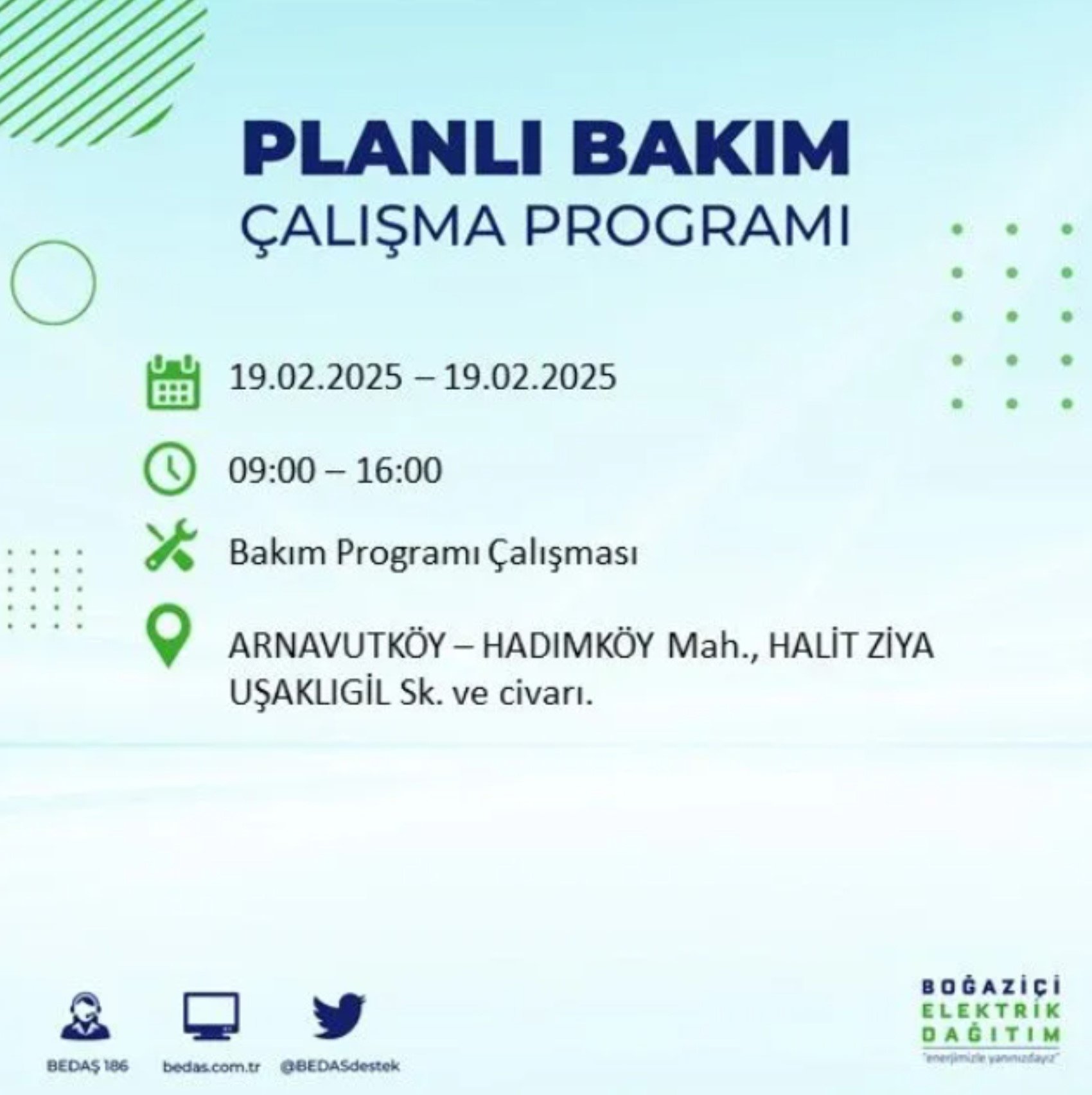 BEDAŞ açıkladı... İstanbul'da elektrik kesintisi: 19 Şubat'ta hangi mahalleler etkilenecek?