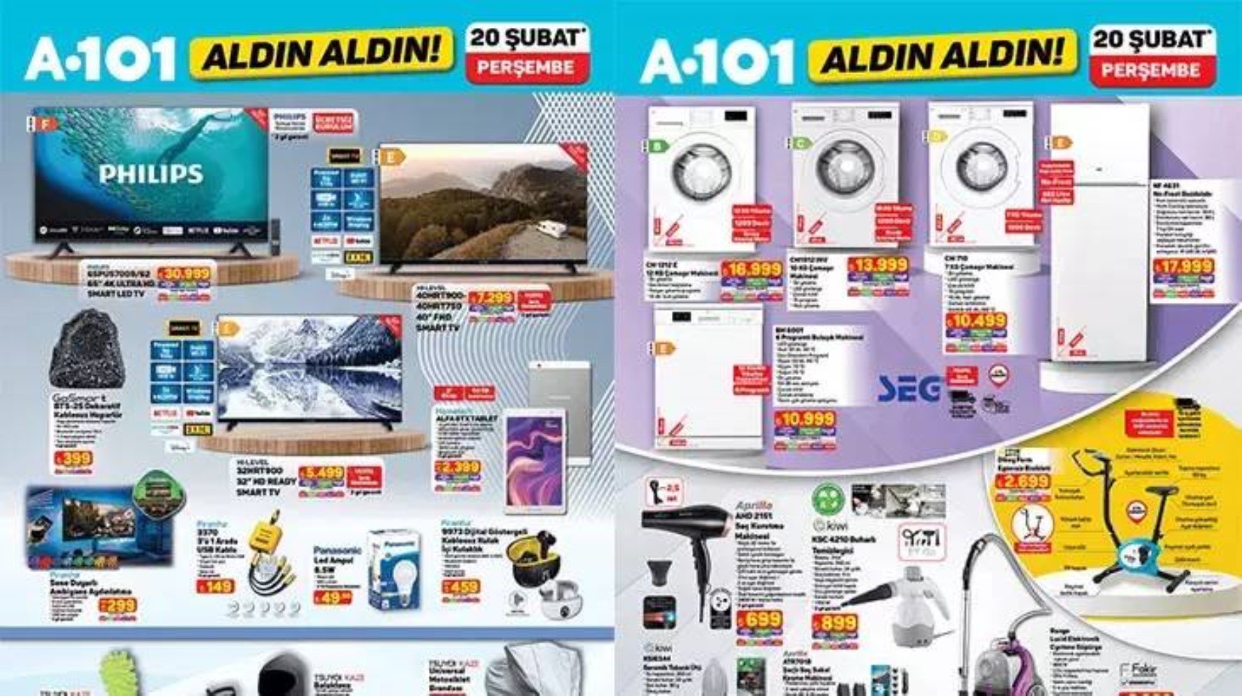 A101 Aldın Aldın 20 Şubat Perşembe aktüel kataloğu yayınlandı! Bu hafta A101'e neler geliyor?