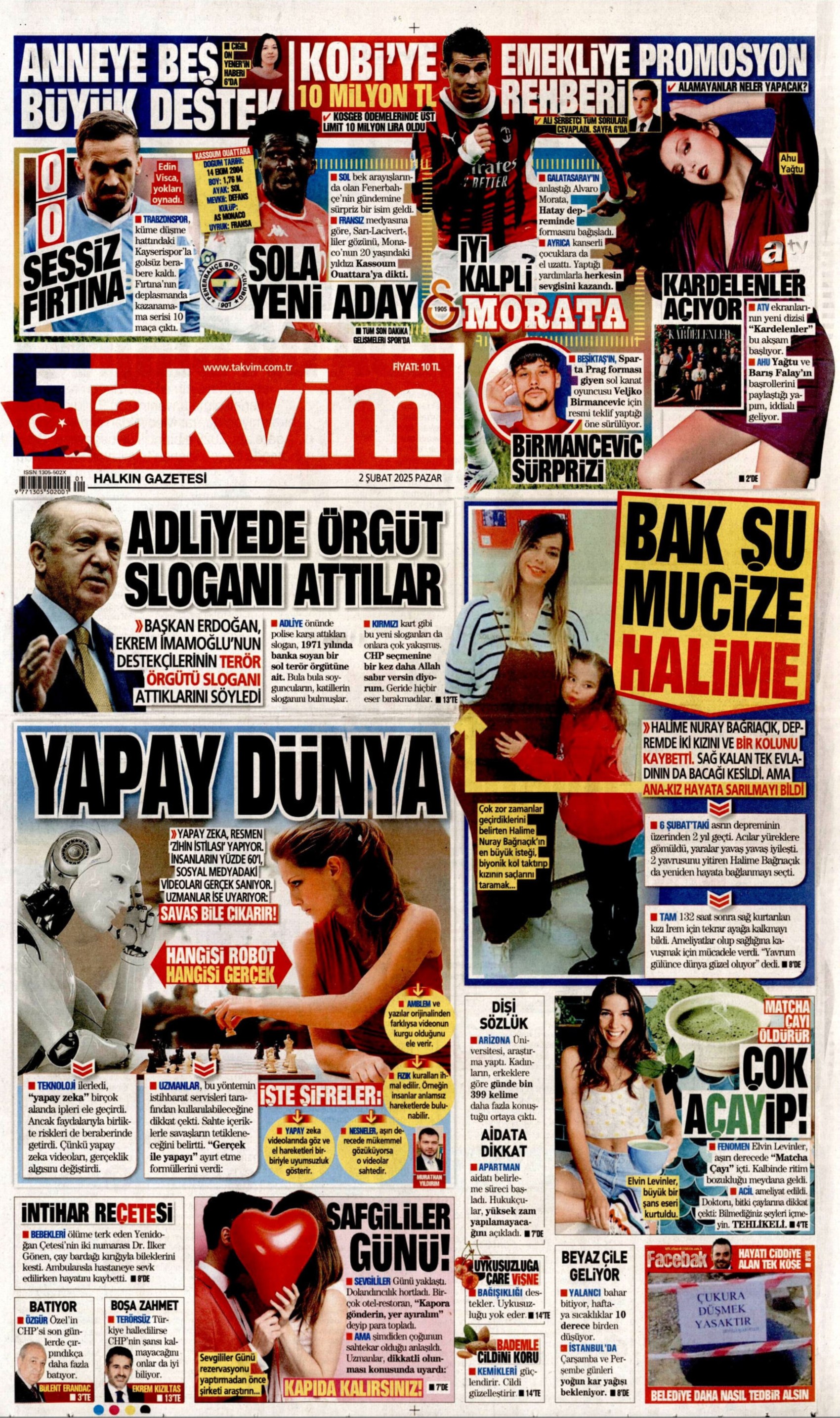2 Şubat 2025 gazete manşetleri: ‘Teğmenleri ‘verilmeyen emre itaatsizlikten’ ihraç etmişler!'