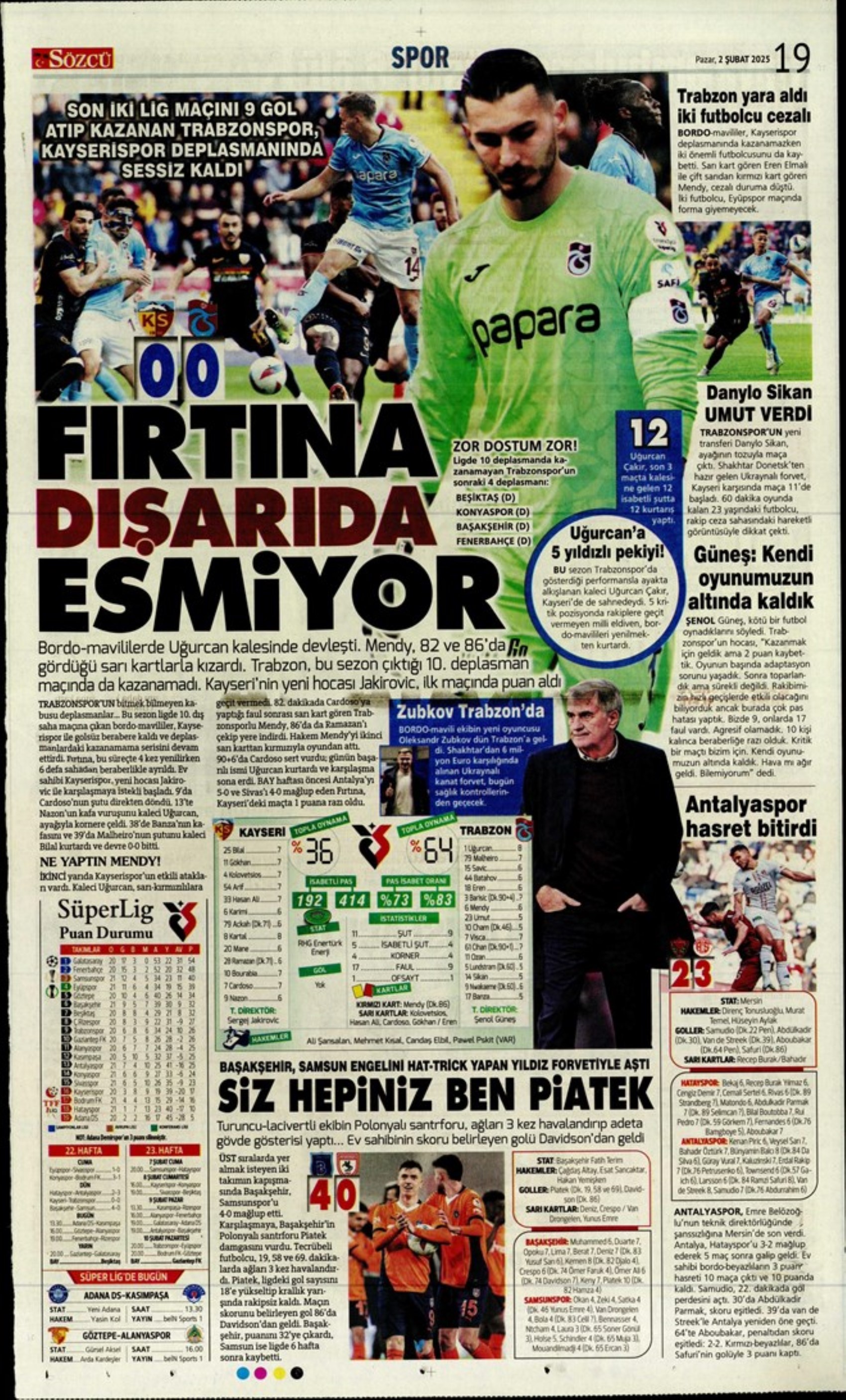 Sporun manşetleri: Fenerbahçe'de hareketli saatler: Maximin 'out' Son 'in'