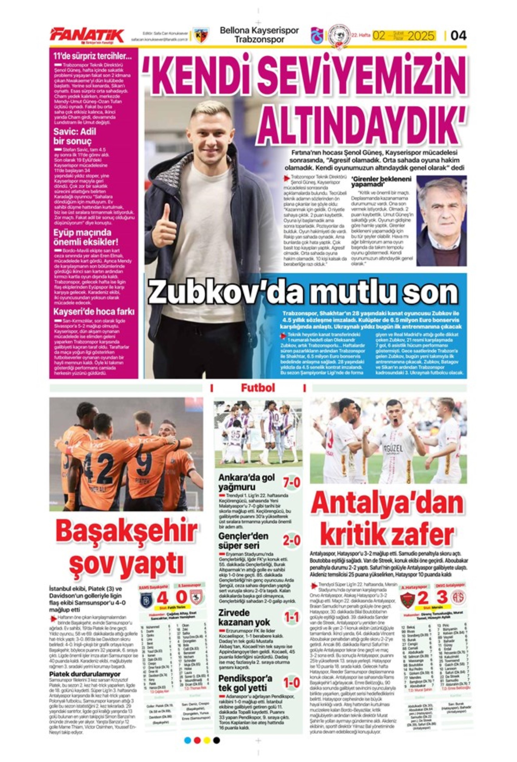 Sporun manşetleri: Fenerbahçe'de hareketli saatler: Maximin 'out' Son 'in'