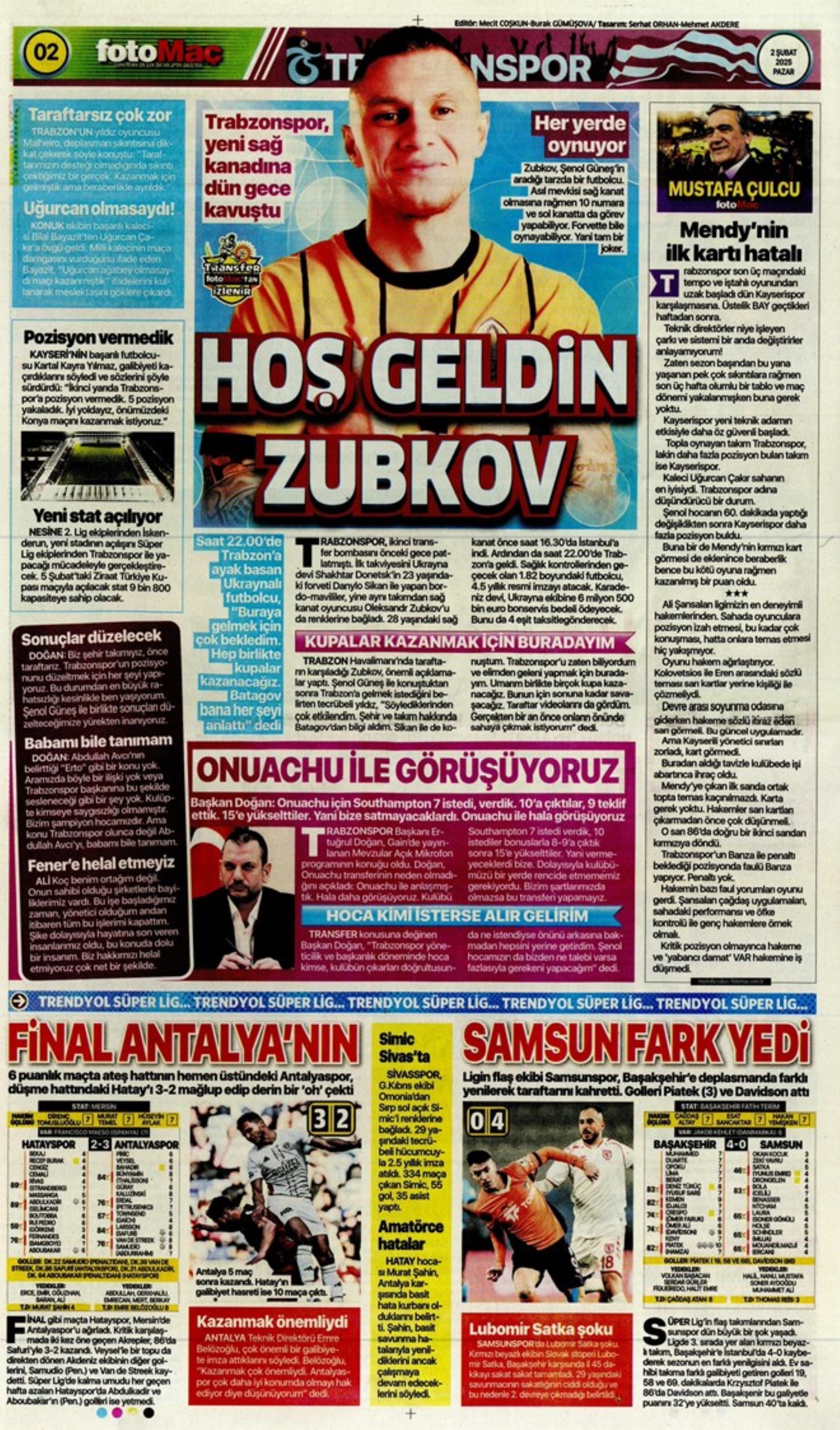 Sporun manşetleri: Fenerbahçe'de hareketli saatler: Maximin 'out' Son 'in'