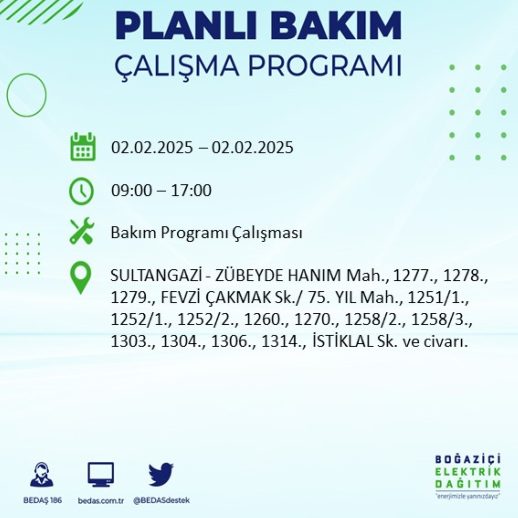 BEDAŞ açıkladı... İstanbul'da elektrik kesintisi: 2 Şubat'ta hangi mahalleler etkilenecek?
