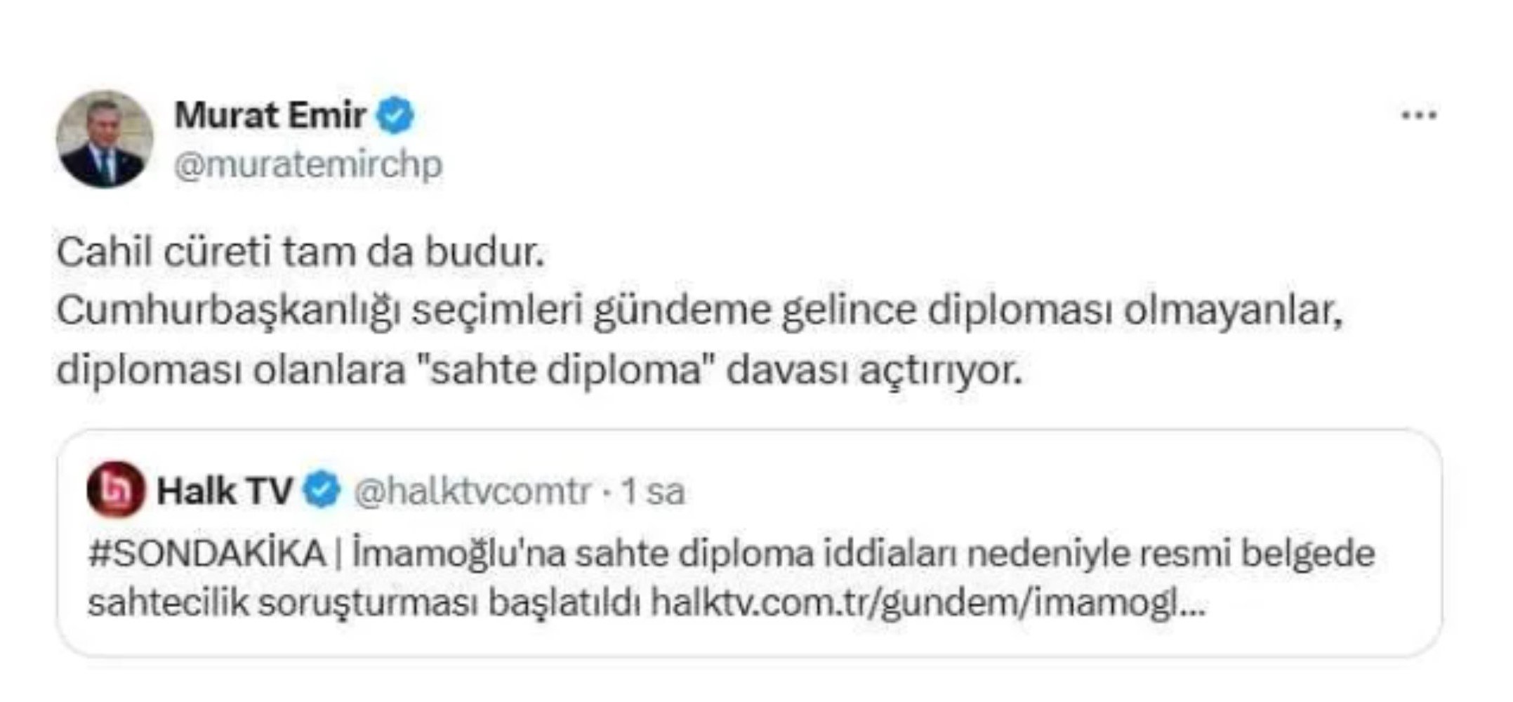 İmamoğlu'na 'sahte diploma' soruşturması: Tepkiler çığ gibi büyüyor