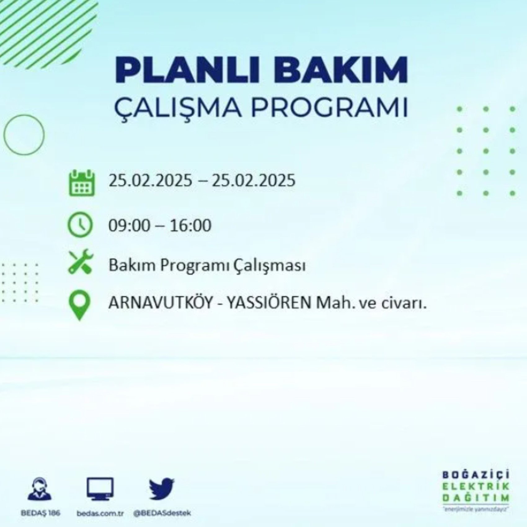 BEDAŞ açıkladı... İstanbul'da elektrik kesintisi: 25 Şubat'ta hangi mahalleler etkilenecek?