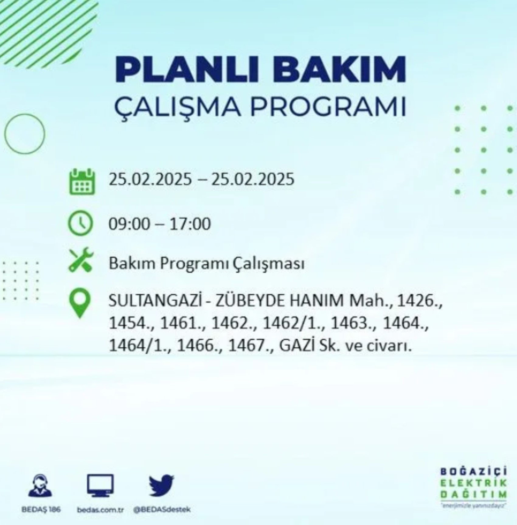 BEDAŞ açıkladı... İstanbul'da elektrik kesintisi: 25 Şubat'ta hangi mahalleler etkilenecek?