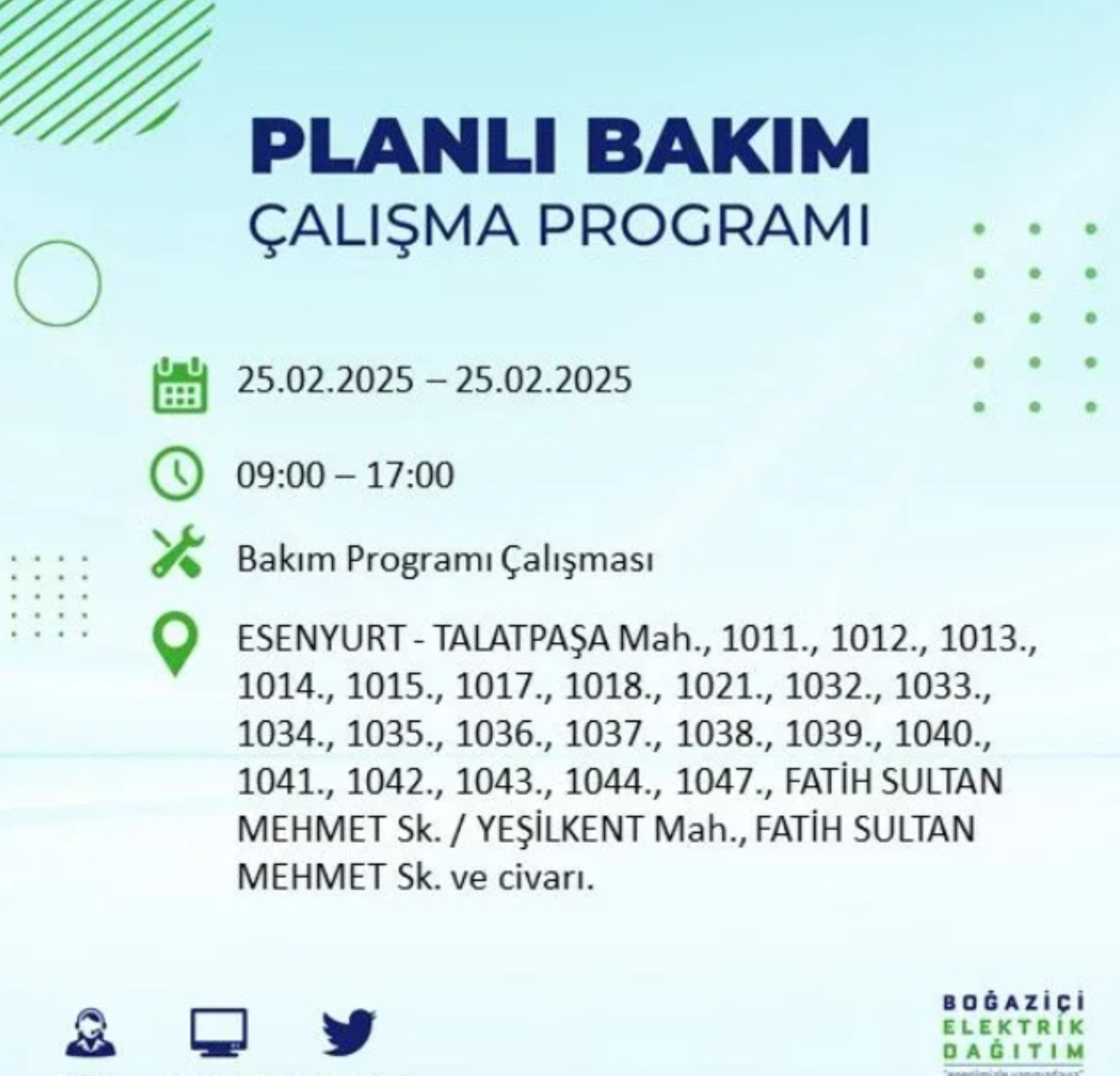 BEDAŞ açıkladı... İstanbul'da elektrik kesintisi: 25 Şubat'ta hangi mahalleler etkilenecek?