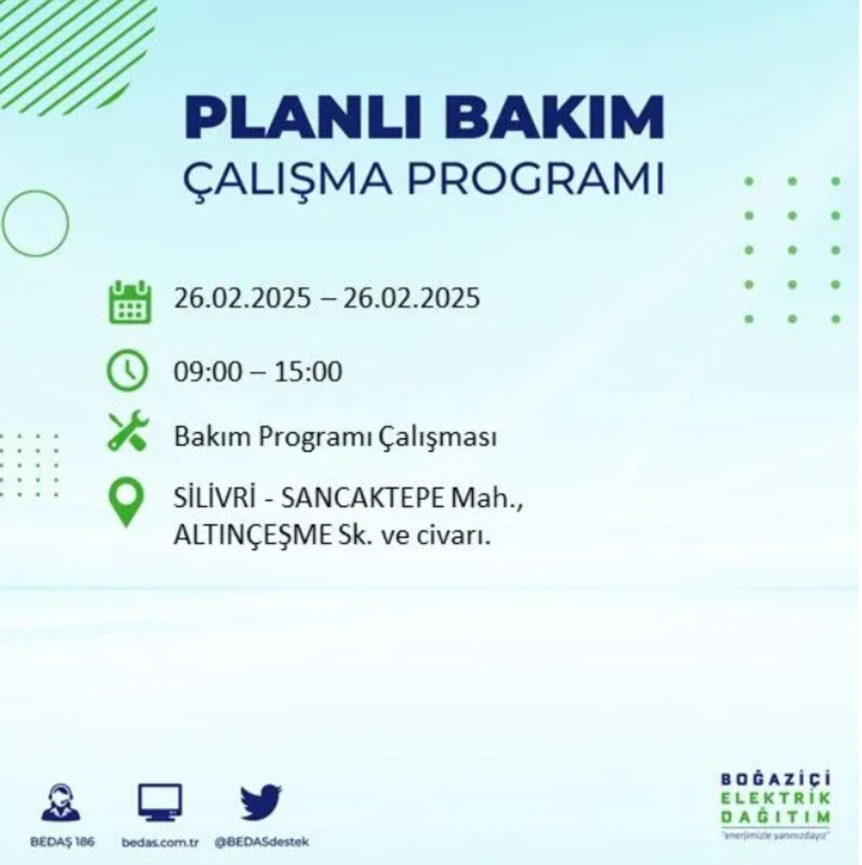 BEDAŞ açıkladı... İstanbul'da elektrik kesintisi: 26 Şubat'ta hangi mahalleler etkilenecek?