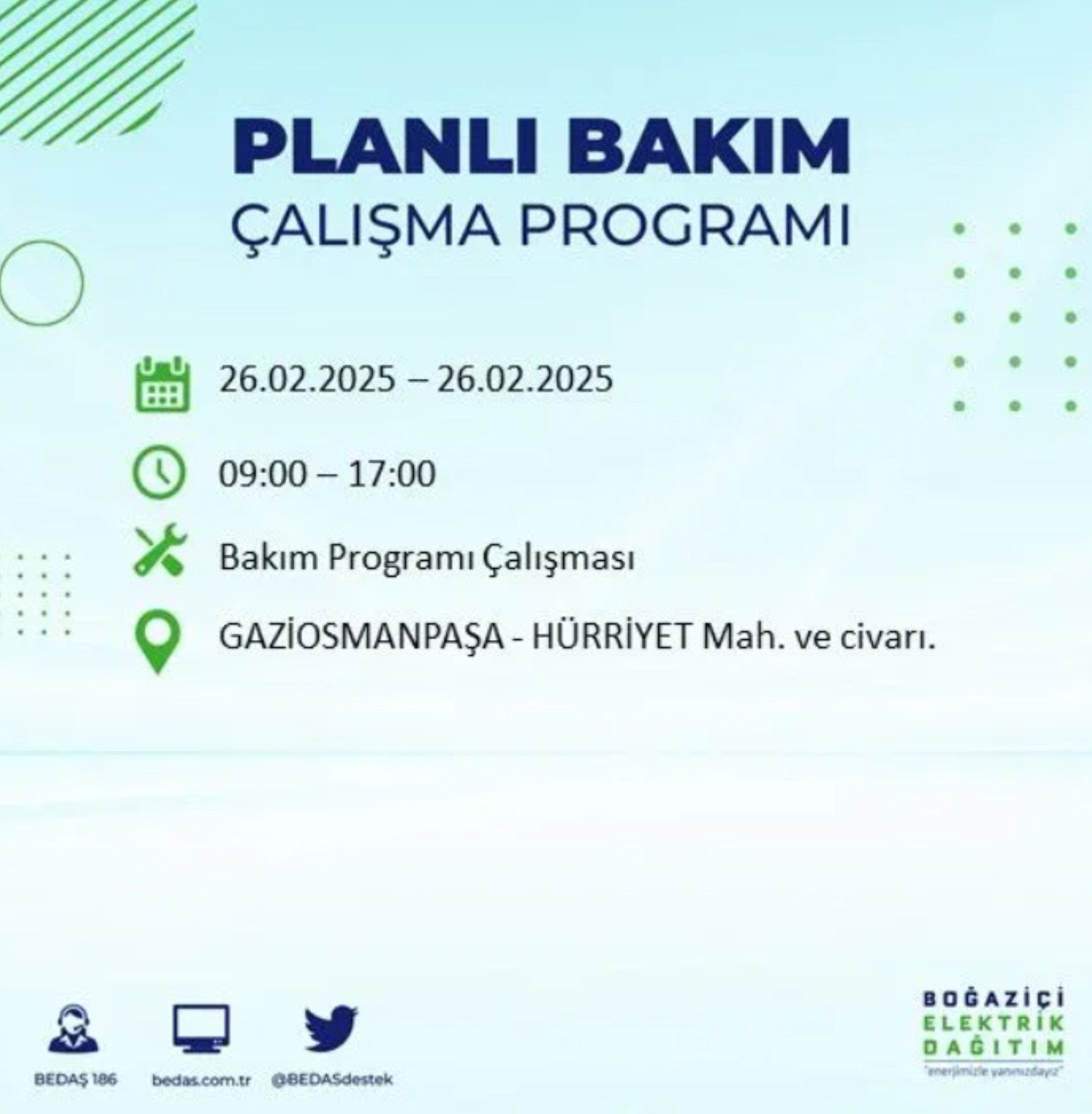 BEDAŞ açıkladı... İstanbul'da elektrik kesintisi: 26 Şubat'ta hangi mahalleler etkilenecek?