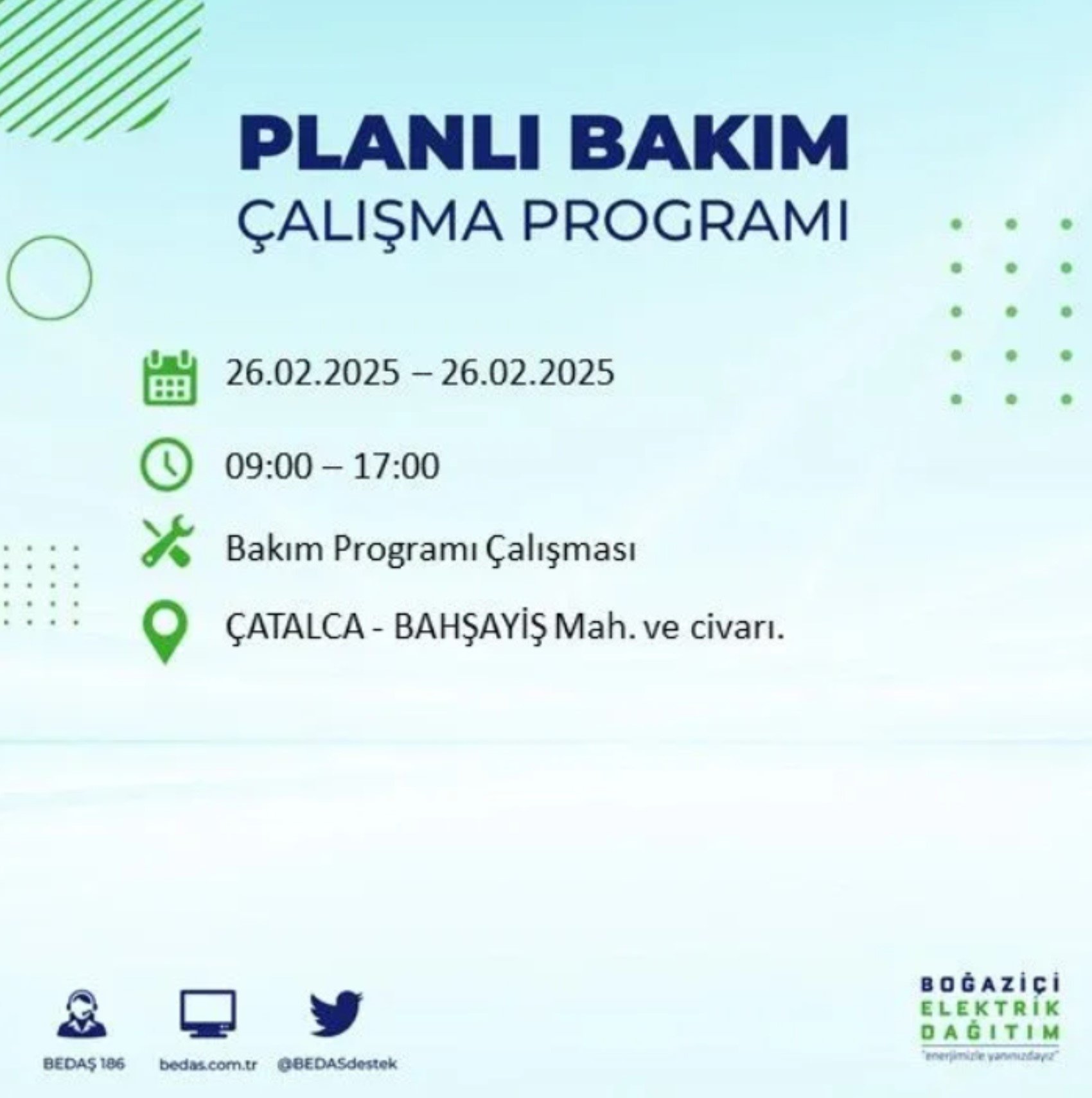 BEDAŞ açıkladı... İstanbul'da elektrik kesintisi: 26 Şubat'ta hangi mahalleler etkilenecek?