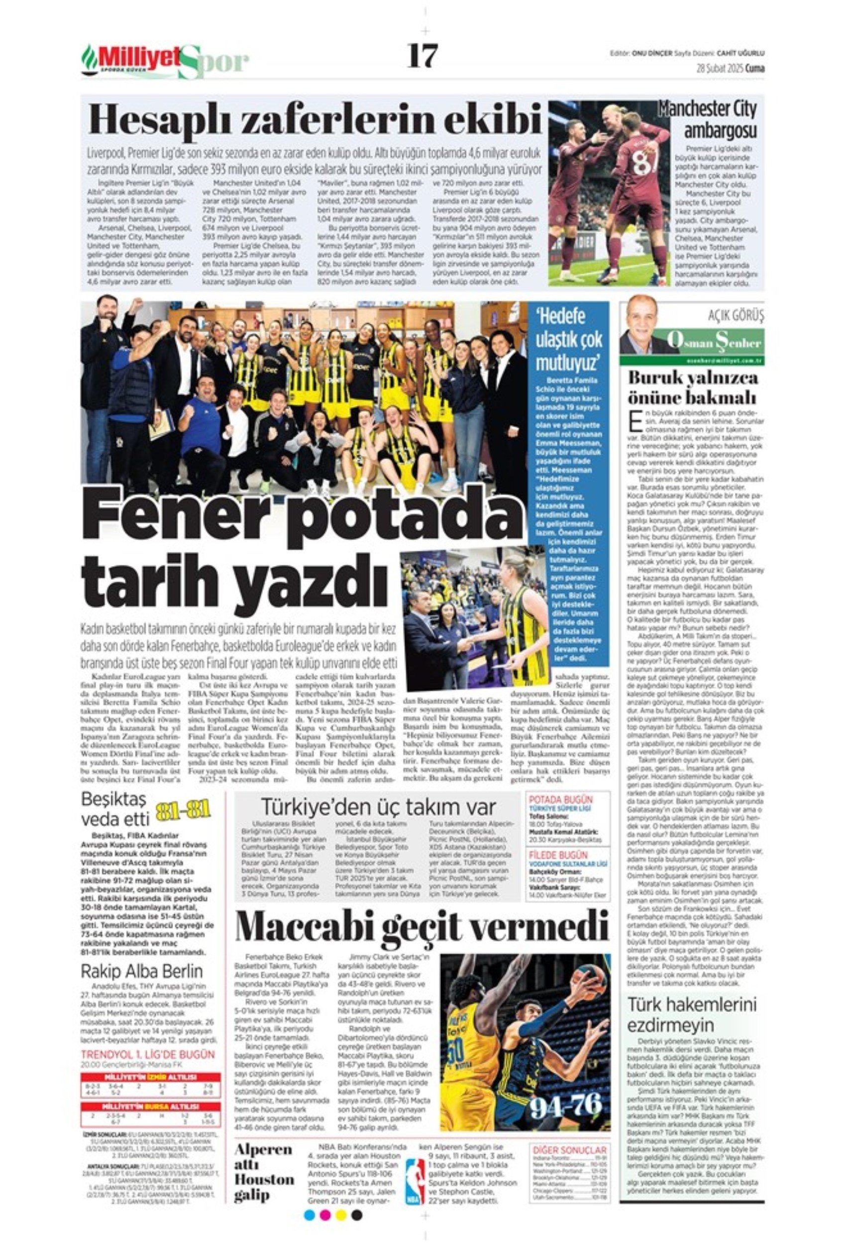 Sporda günün manşetleri: İlkay Gündoğan'da son dakika!