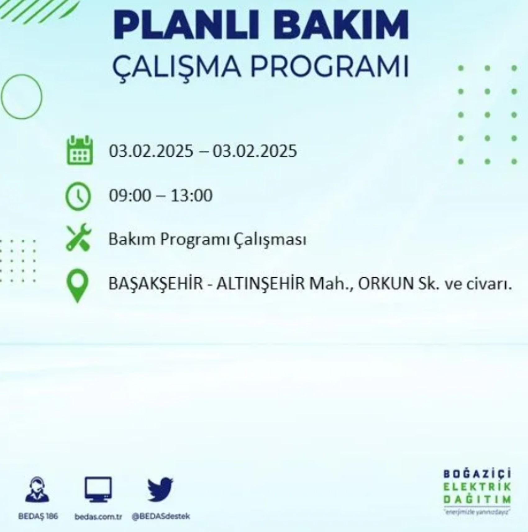 BEDAŞ açıkladı... İstanbul'da elektrik kesintisi: 3 Şubat'ta hangi mahalleler etkilenecek?