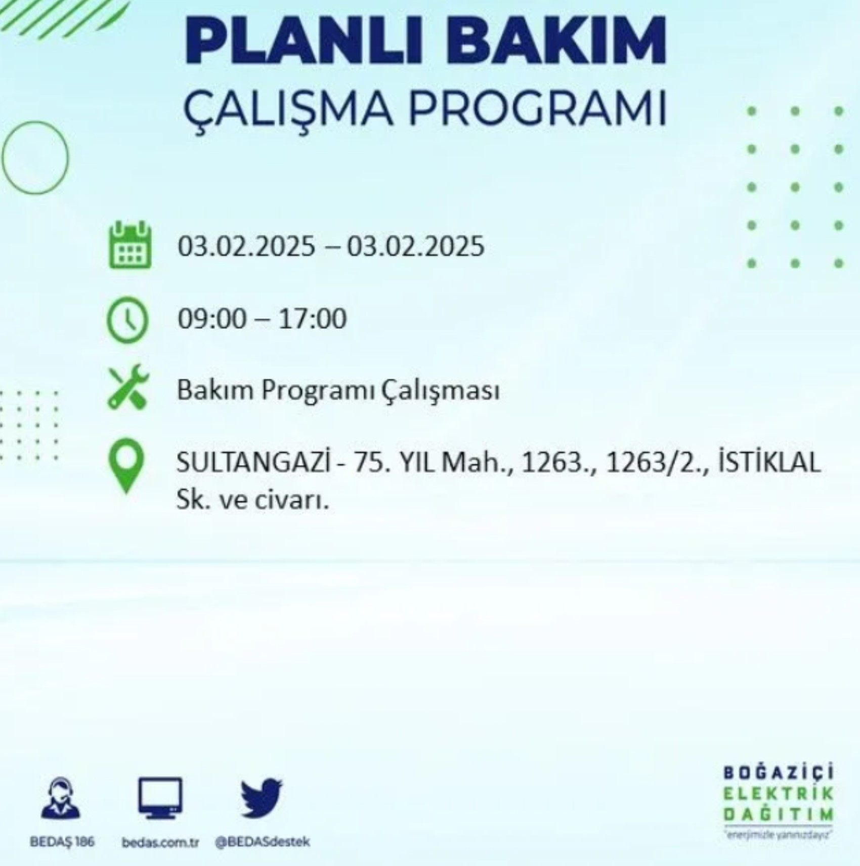 BEDAŞ açıkladı... İstanbul'da elektrik kesintisi: 3 Şubat'ta hangi mahalleler etkilenecek?