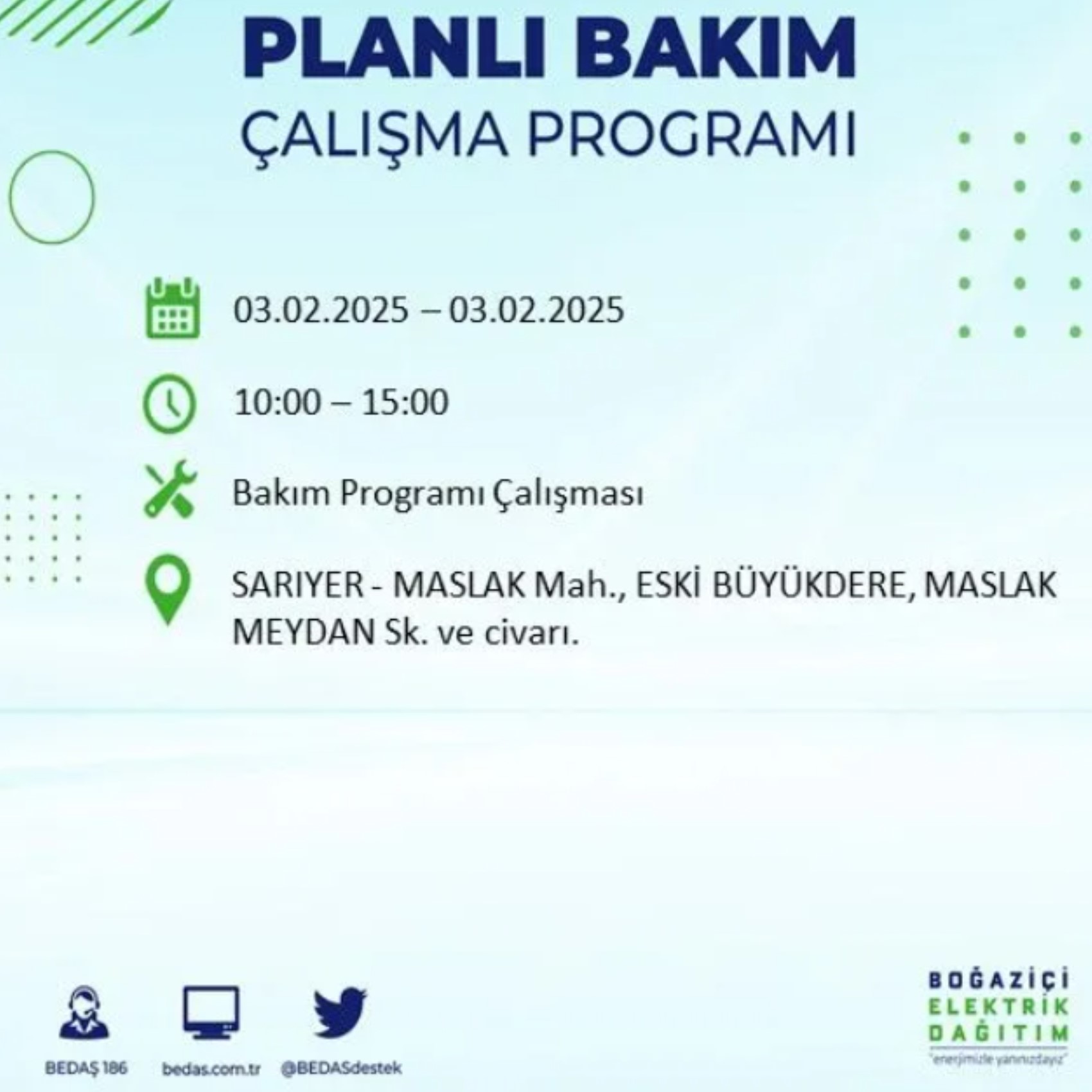 BEDAŞ açıkladı... İstanbul'da elektrik kesintisi: 3 Şubat'ta hangi mahalleler etkilenecek?