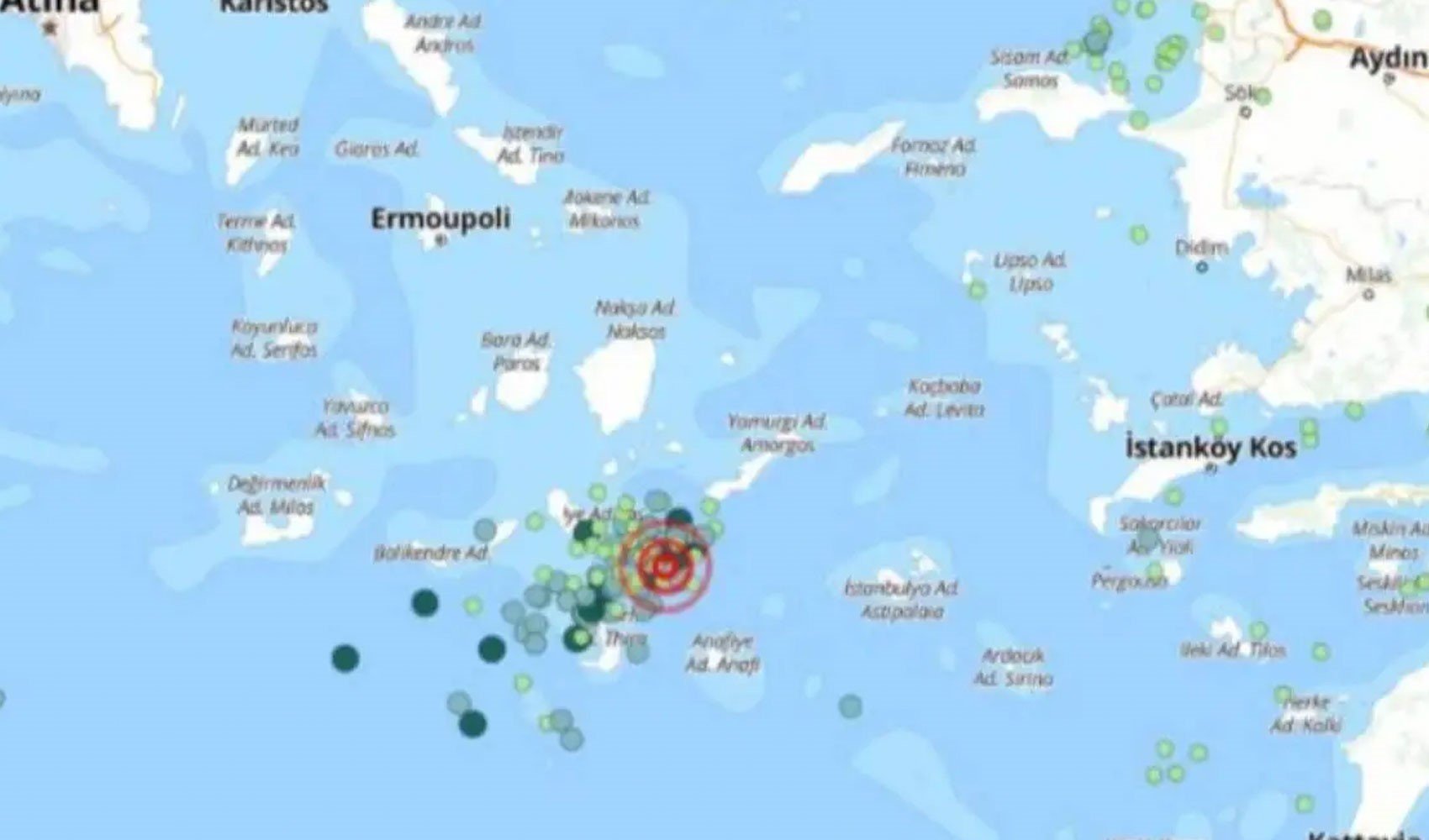 Ege beşik gibi sallanıyor! Santorini Adası'nda 30 kilometrelik fay hattı aktif hale geldi