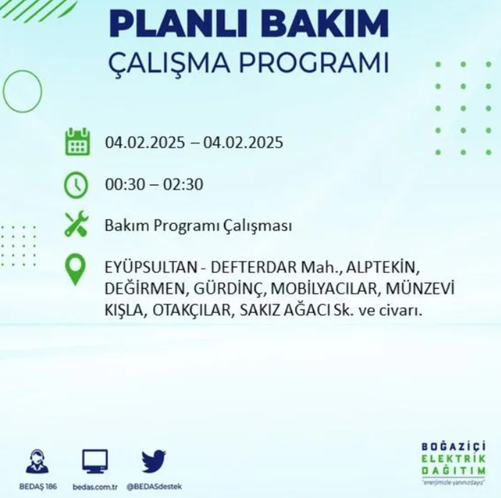 BEDAŞ açıkladı... İstanbul'da elektrik kesintisi: 4 Şubat'ta hangi mahalleler etkilenecek?